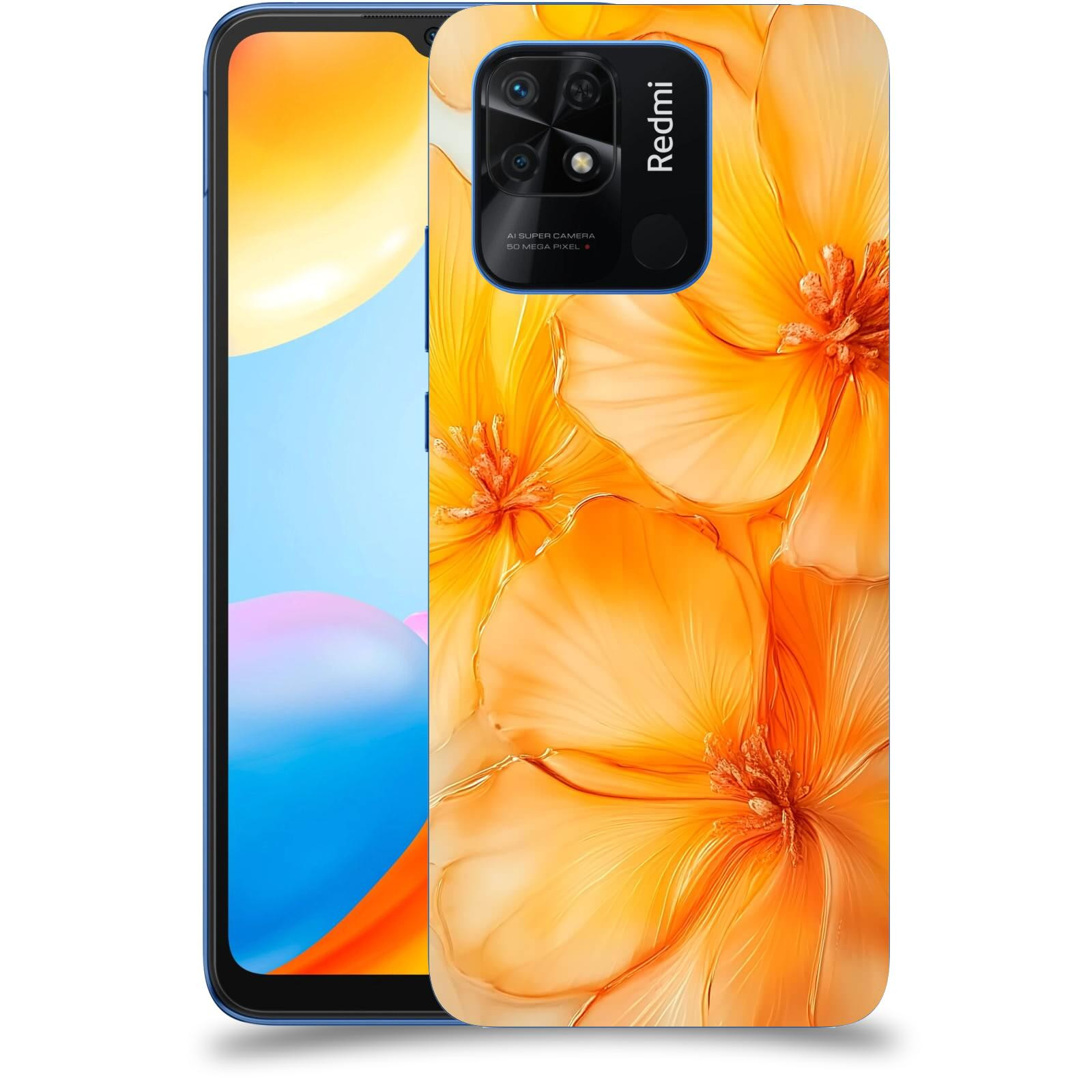 ACOVER Kryt na mobil Xiaomi Redmi 10C - Jantarová něžnost