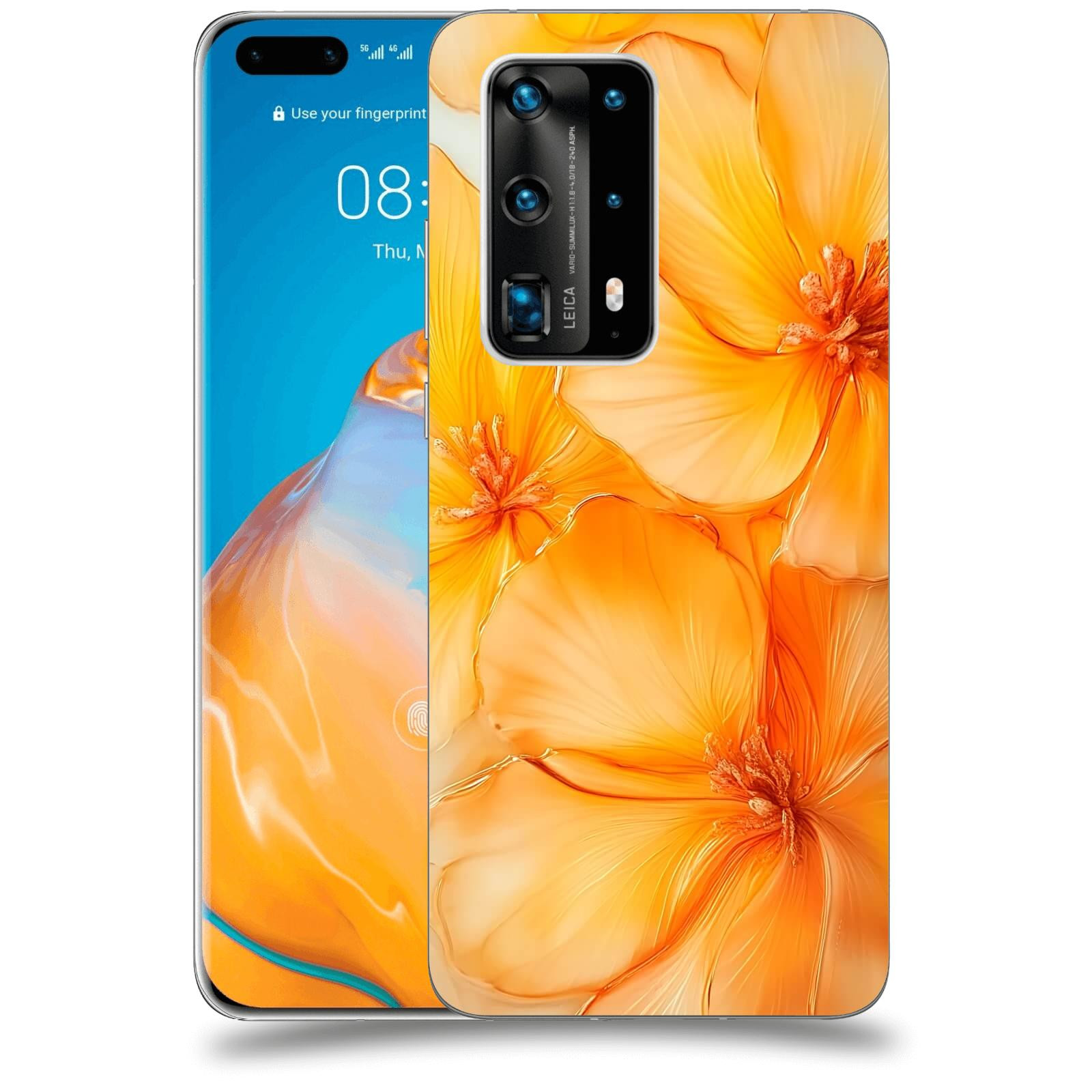 ACOVER Kryt na mobil Huawei P40 Pro - Jantarová něžnost