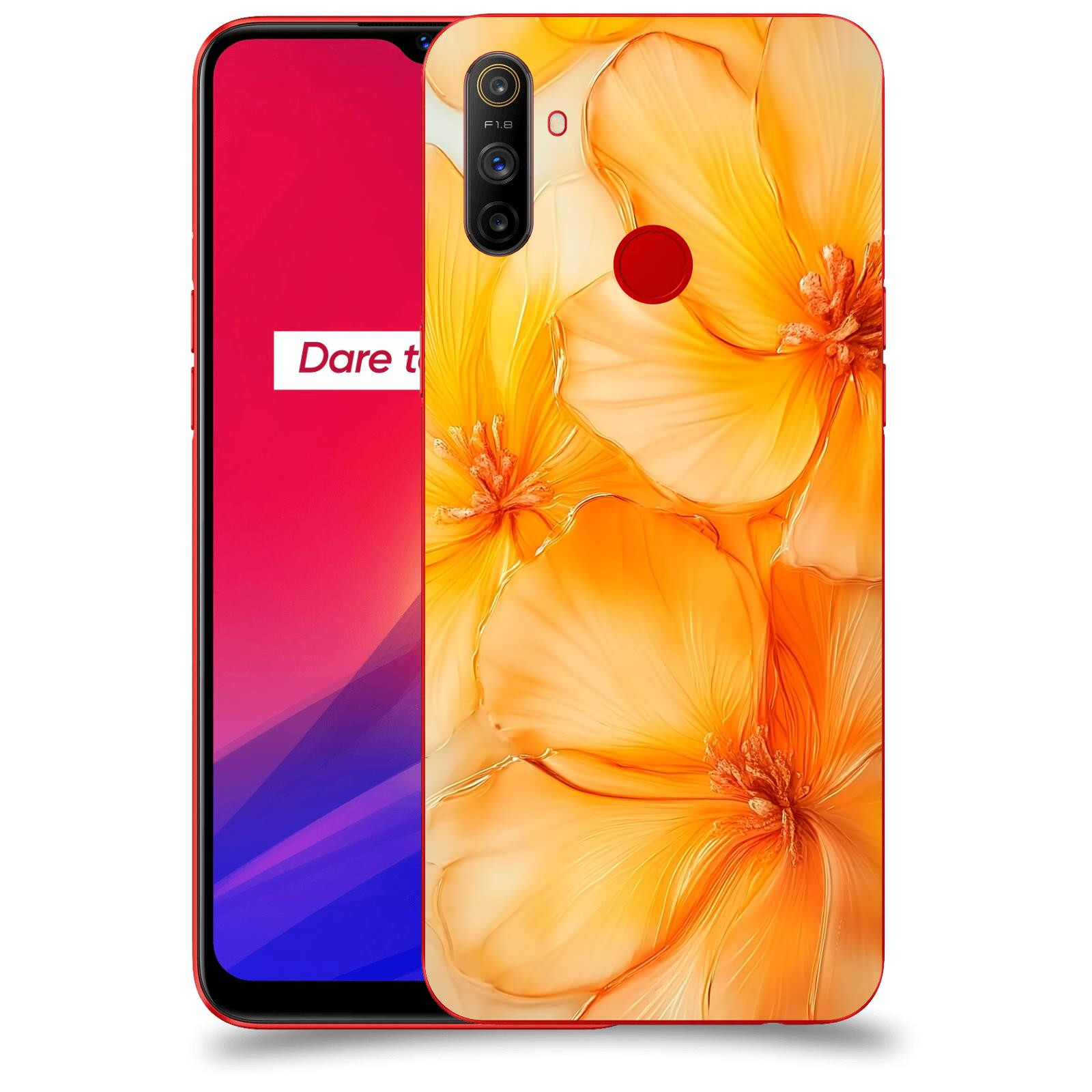ACOVER Kryt na mobil Realme C3 - Jantarová něžnost