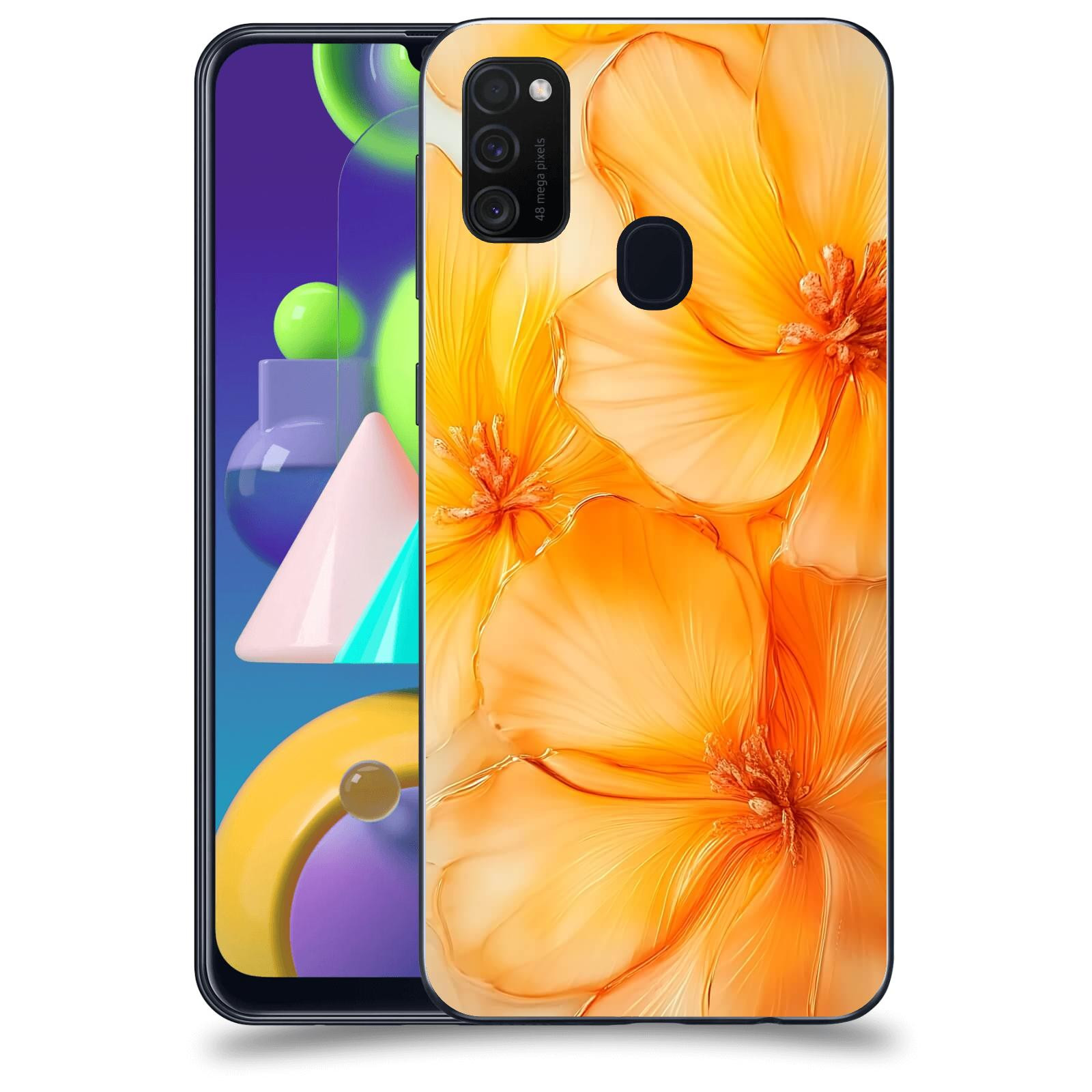 ACOVER Kryt na mobil Samsung Galaxy M21 M215F - Jantarová něžnost
