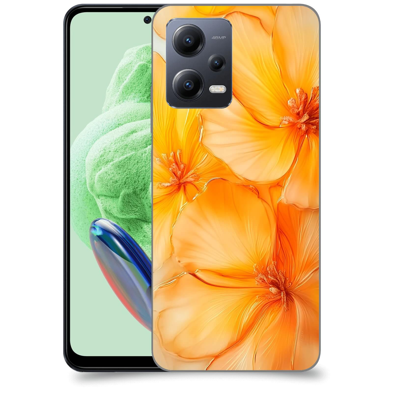 ACOVER Kryt na mobil Xiaomi Redmi Note 12 5G - Jantarová něžnost