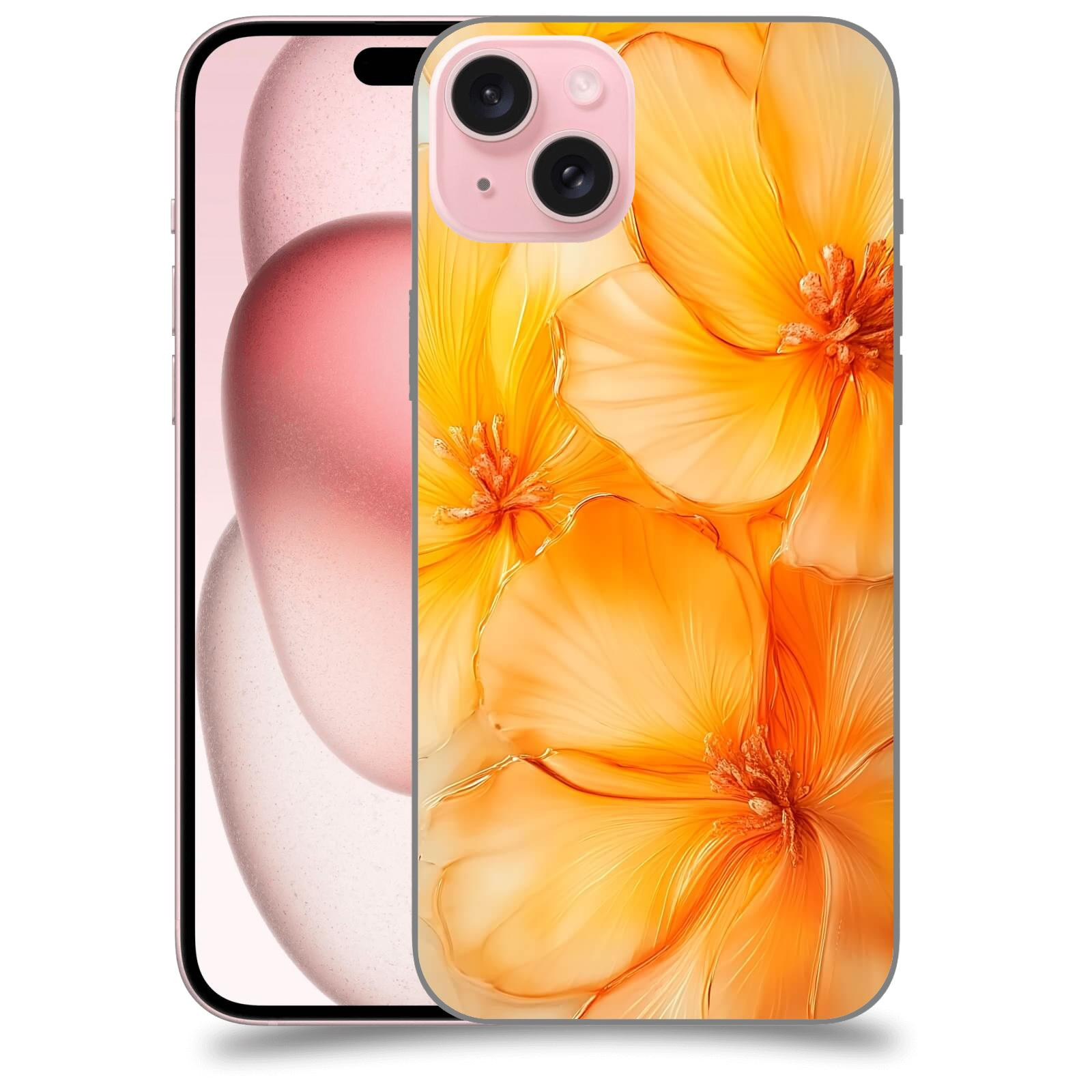 ACOVER Kryt na mobil Apple iPhone 15 plus - Jantarová něžnost