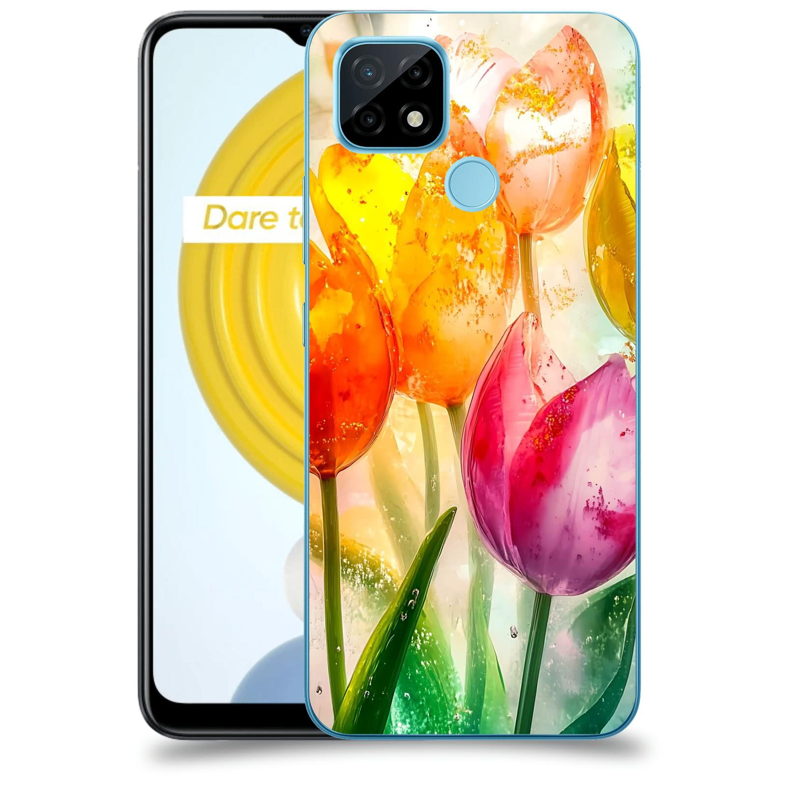 ACOVER Kryt na mobil Realme C21 - Jarní vášeň