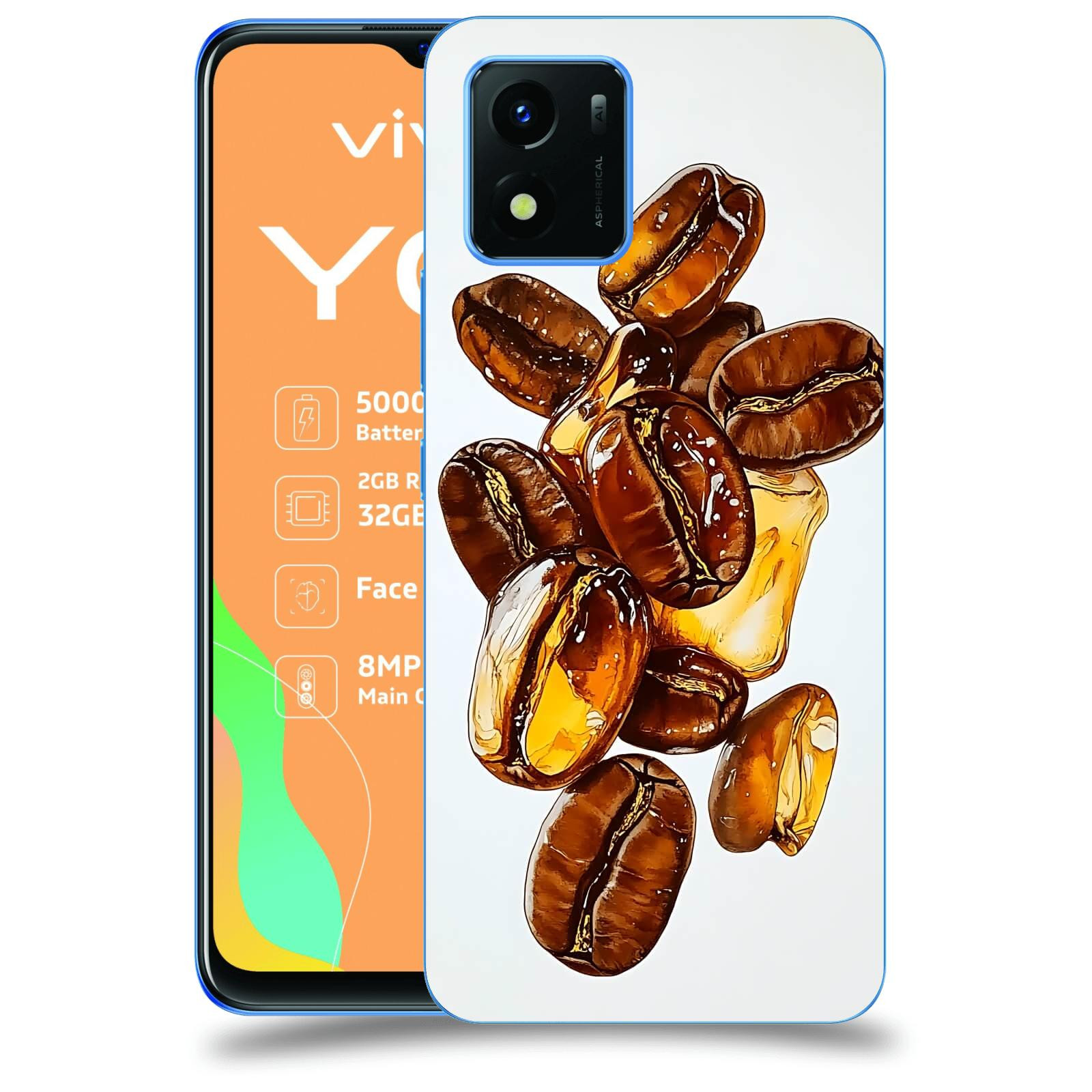 ACOVER Kryt na mobil Vivo Y01 - Karamelová energie