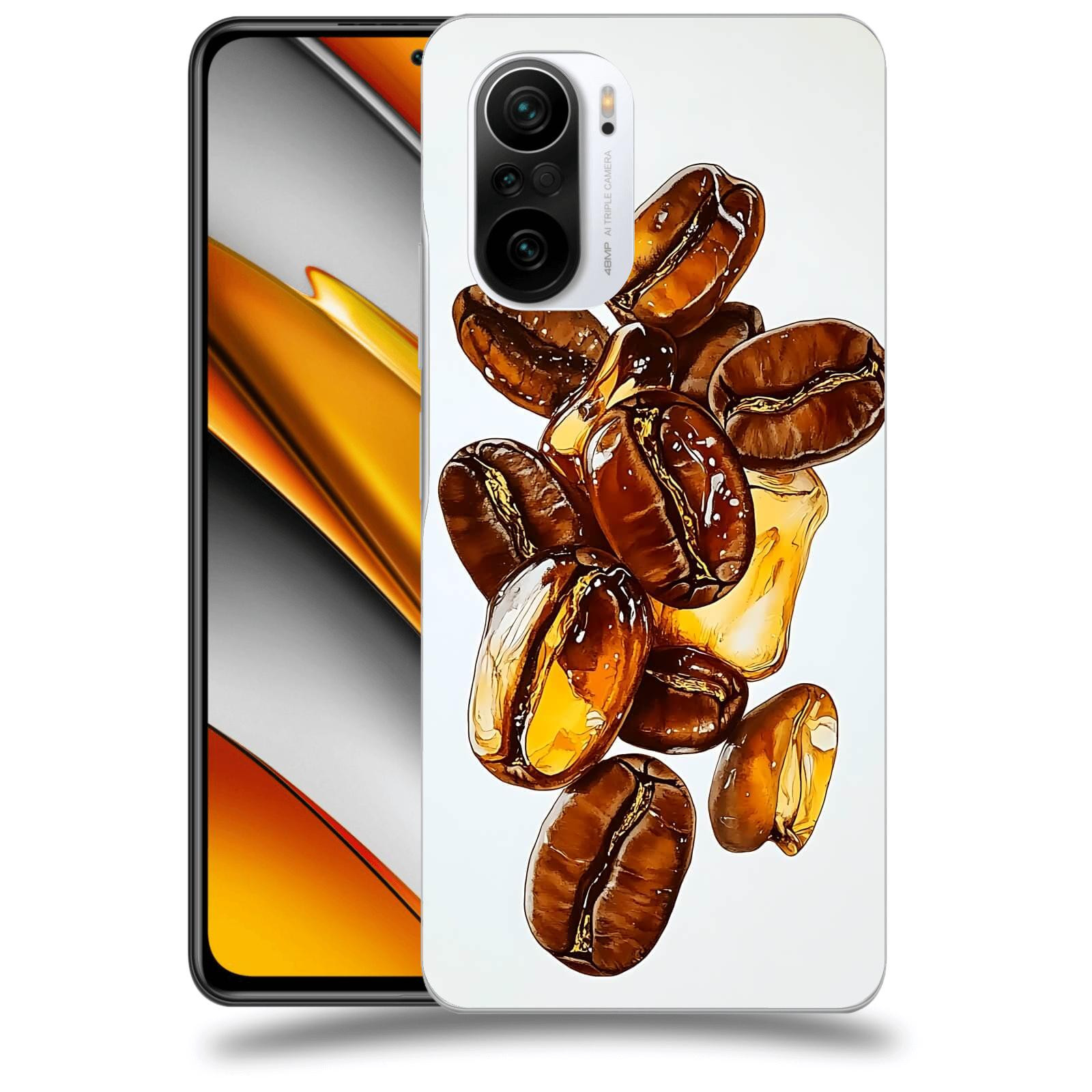 ACOVER Kryt na mobil Xiaomi Poco F3 - Karamelová energie
