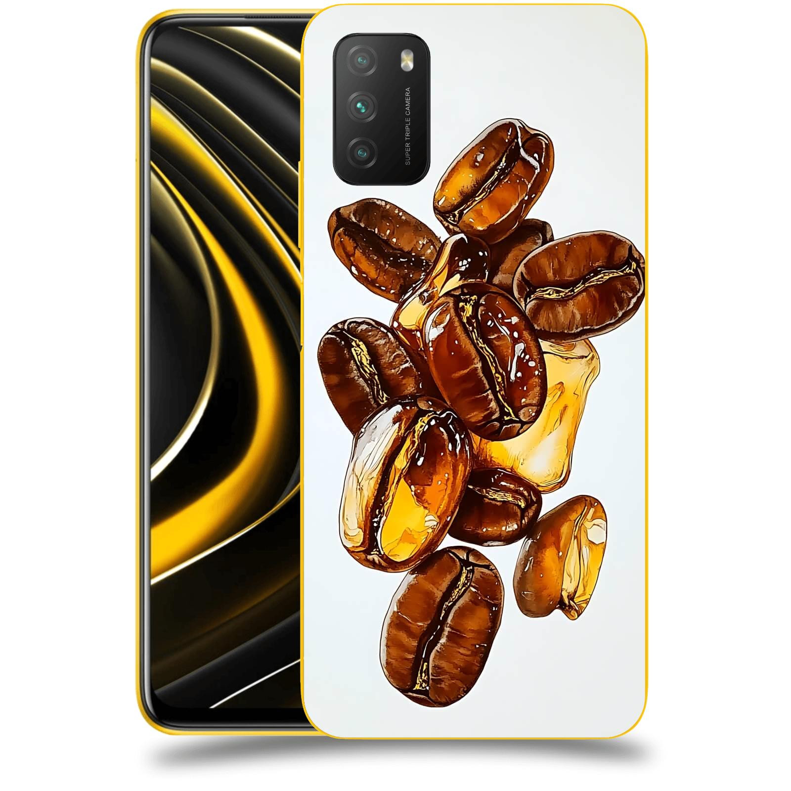 ACOVER Kryt na mobil Xiaomi Poco M3 - Karamelová energie