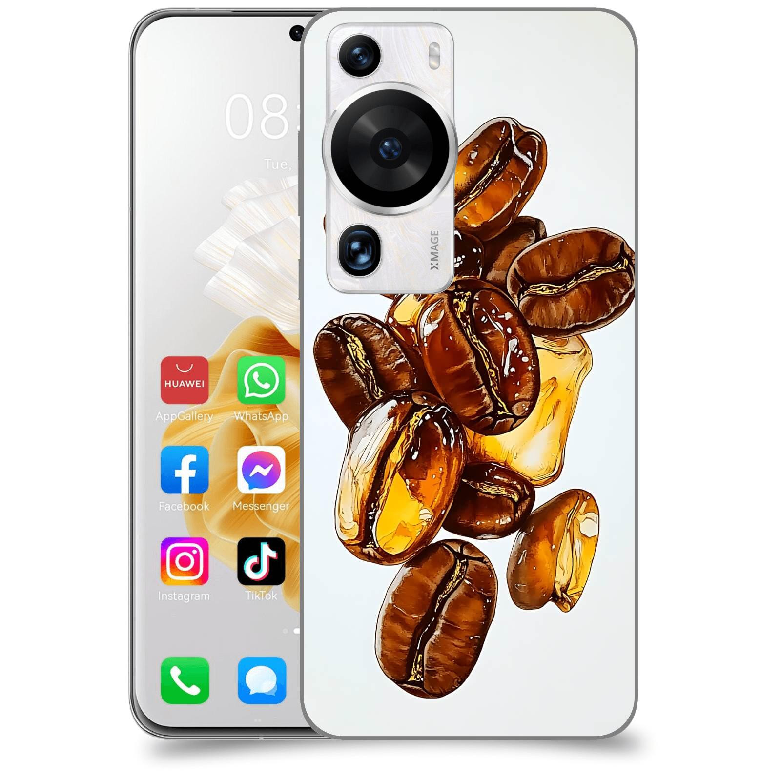 ACOVER Kryt na mobil Huawei P60 Pro - Karamelová energie