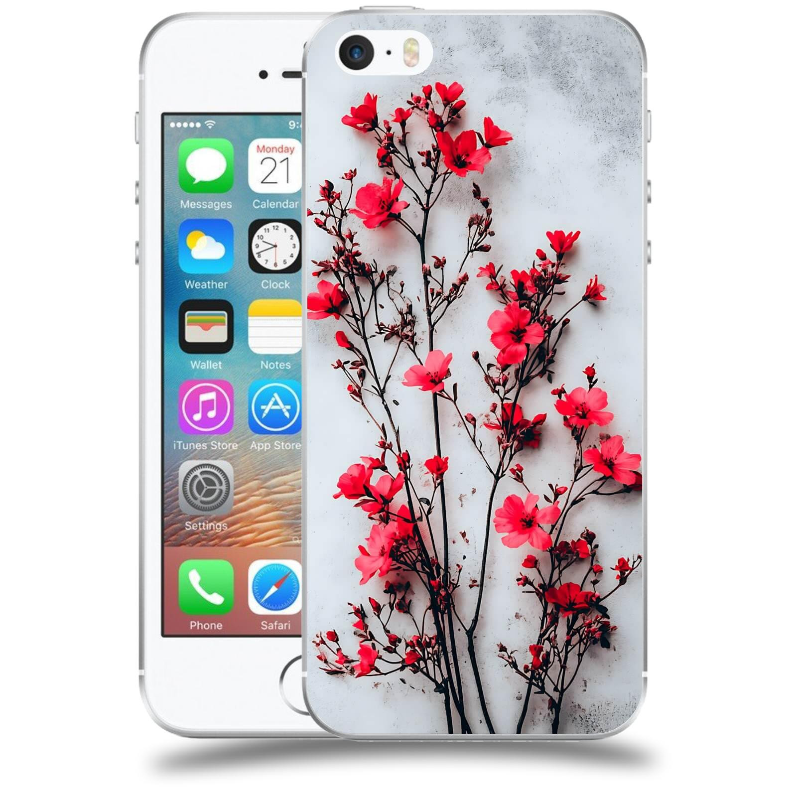 ACOVER Kryt na mobil Apple iPhone 5/5S/SE - Kontrastní elegance