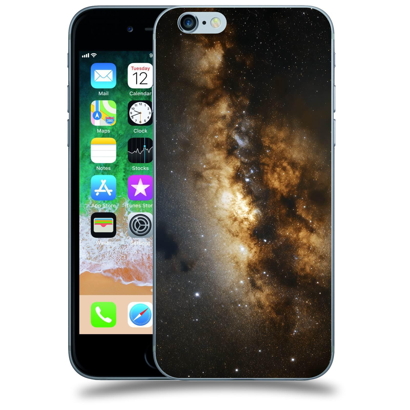 ACOVER Kryt na mobil Apple iPhone 6/6S - Kosmický oheň