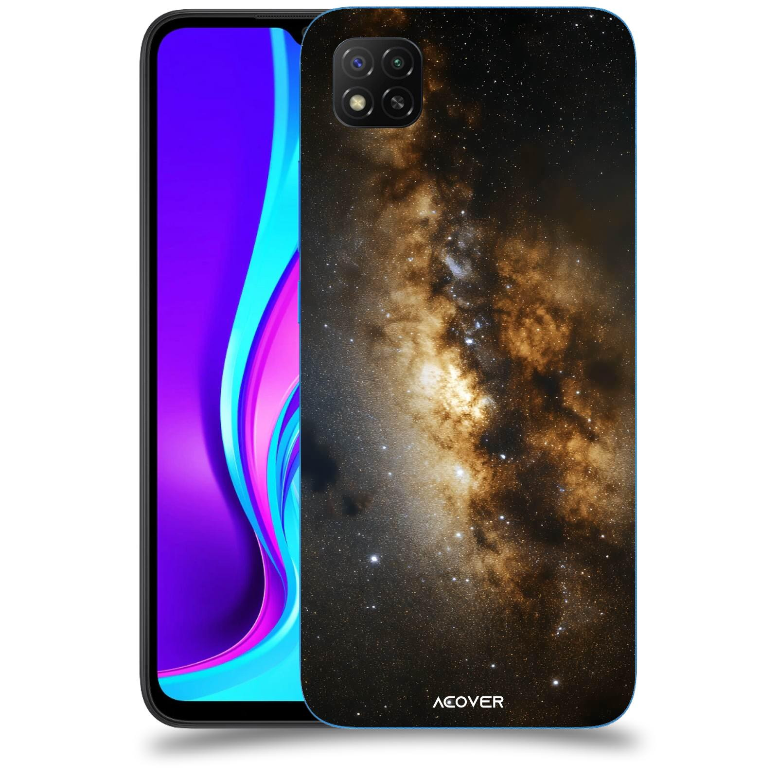 ACOVER Kryt na mobil Xiaomi Redmi 9C - Kosmický oheň