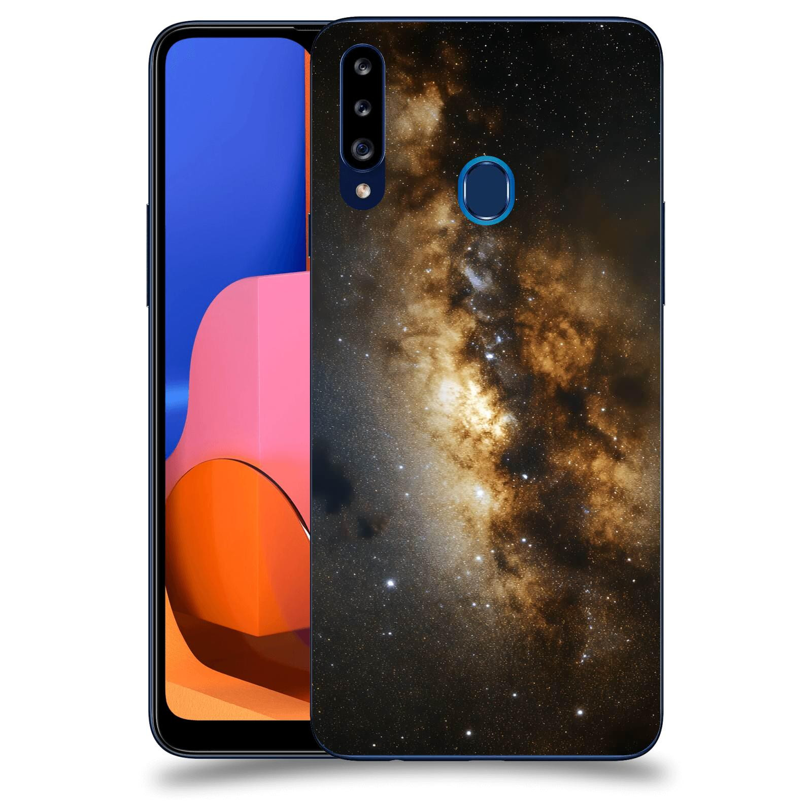 ACOVER Kryt na mobil Samsung Galaxy A20s - Kosmický oheň
