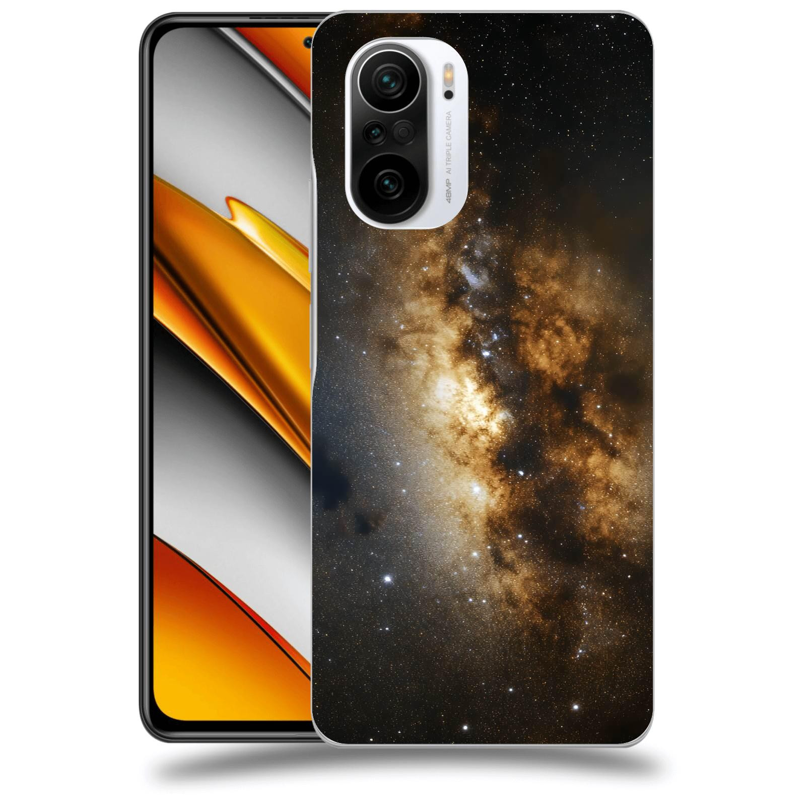 ACOVER Kryt na mobil Xiaomi Poco F3 - Kosmický oheň