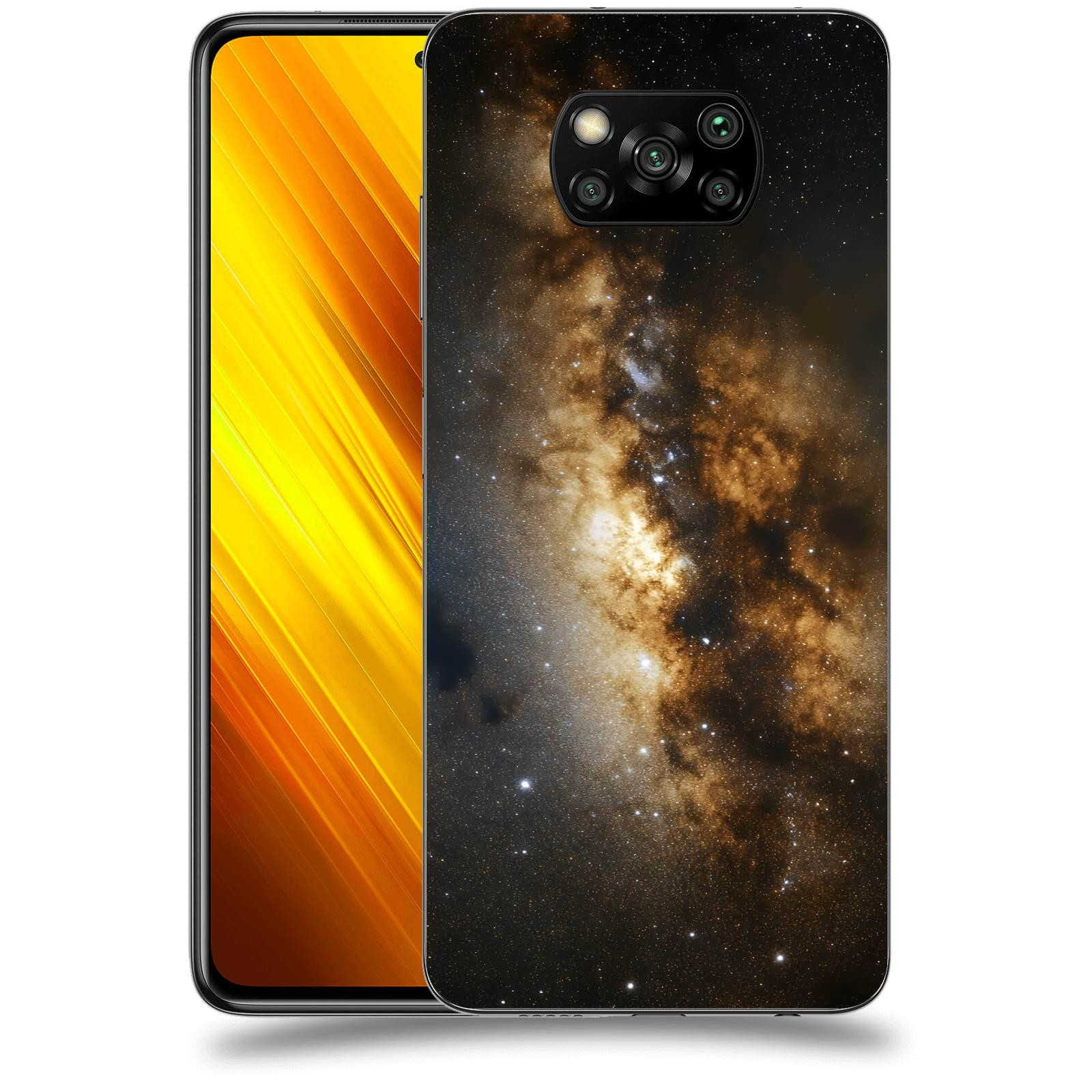 ACOVER Kryt na mobil Xiaomi Poco X3 - Kosmický oheň