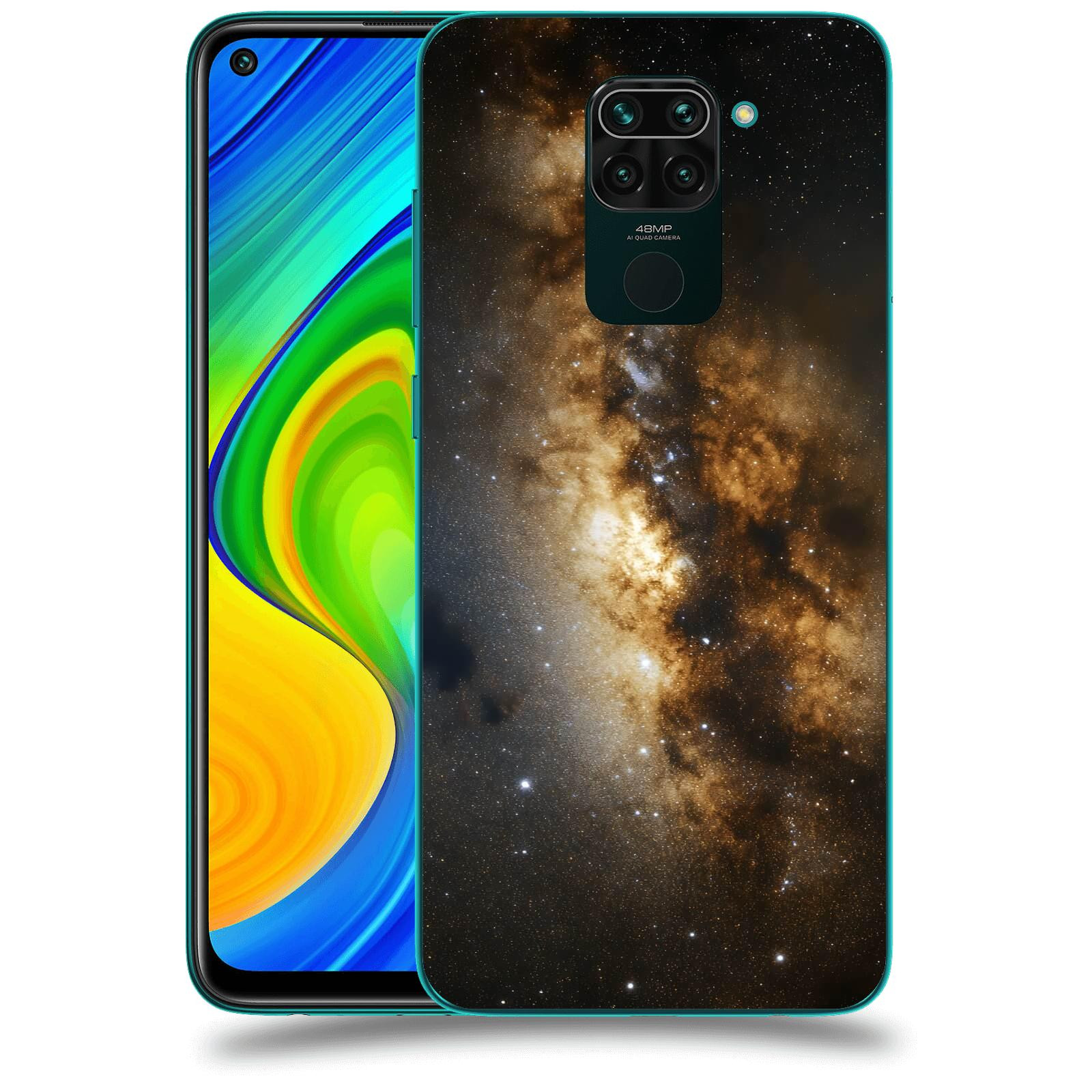 ACOVER Kryt na mobil Xiaomi Redmi Note 9 - Kosmický oheň
