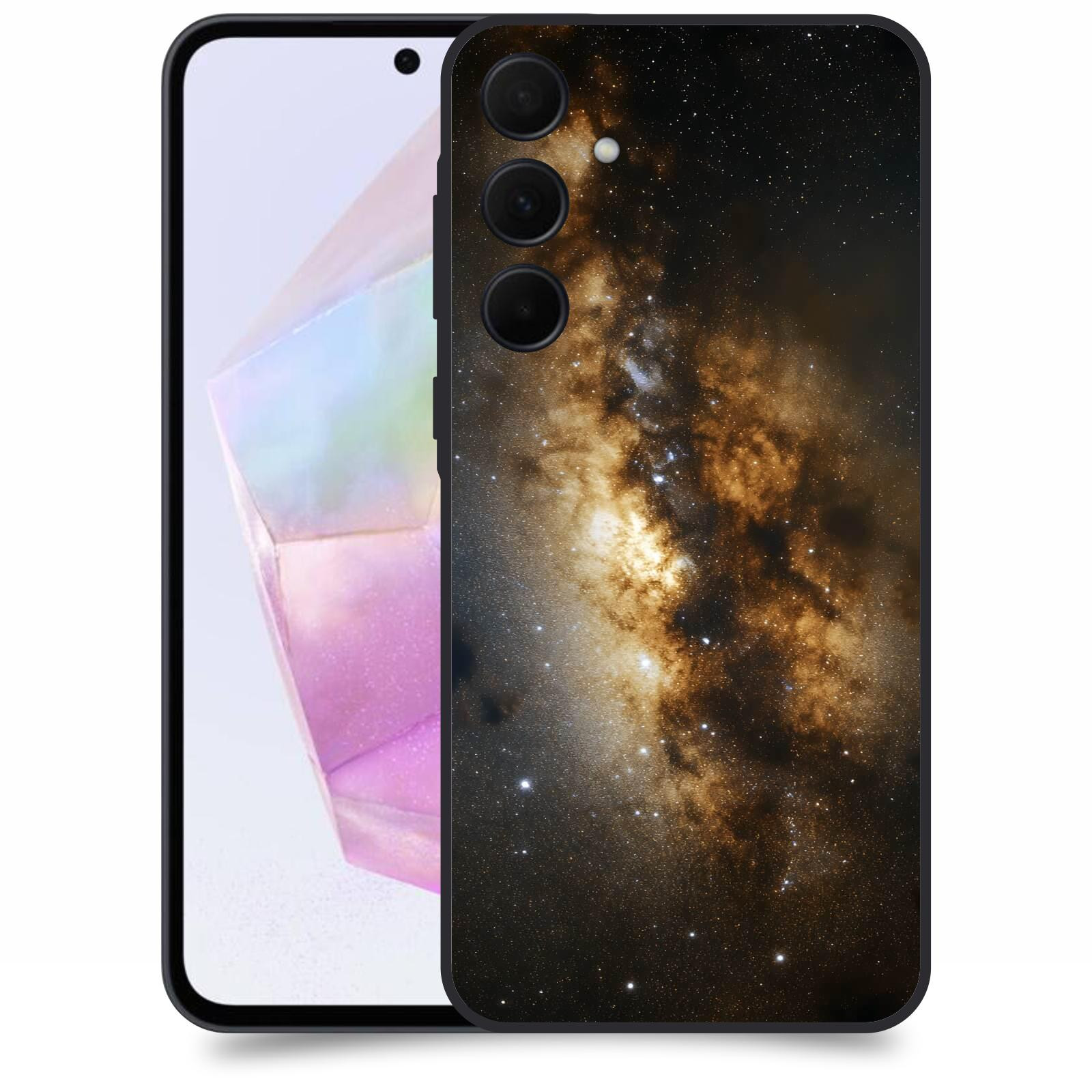 ACOVER Kryt na mobil Samsung Galaxy A35 5G - Kosmický oheň