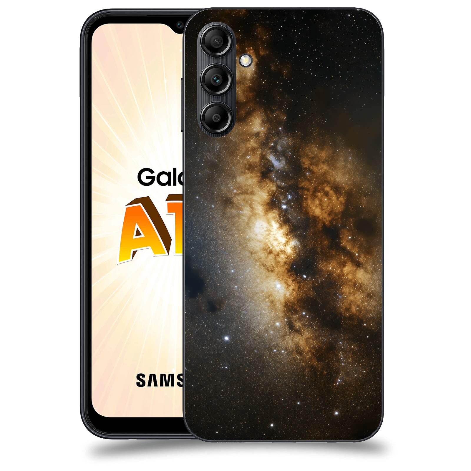 ACOVER Kryt na mobil Samsung Galaxy A14 LTE - Kosmický oheň