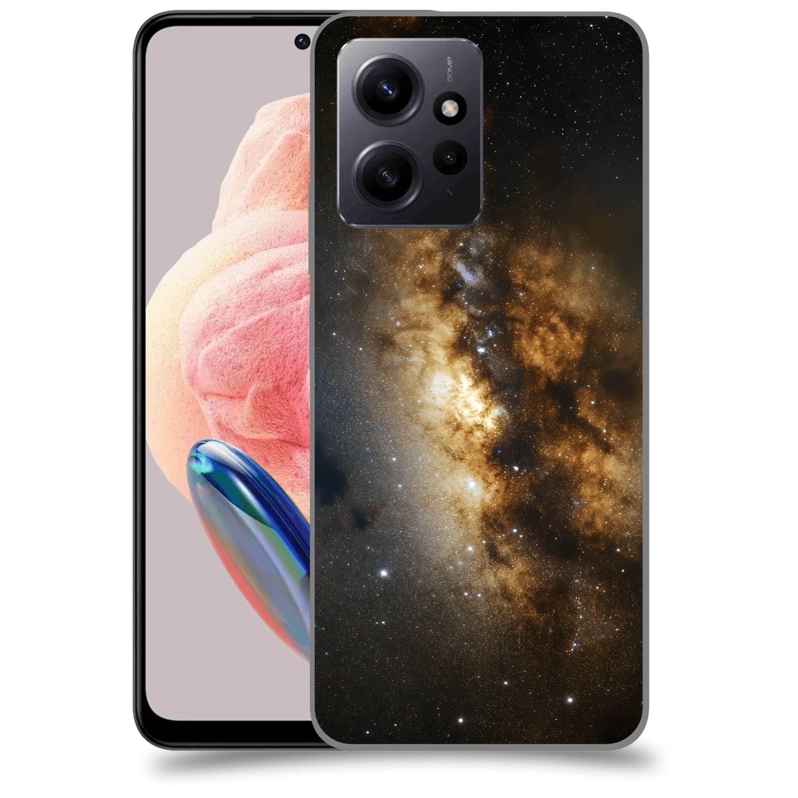 ACOVER Kryt na mobil Xiaomi Redmi Note 12 4G - Kosmický oheň