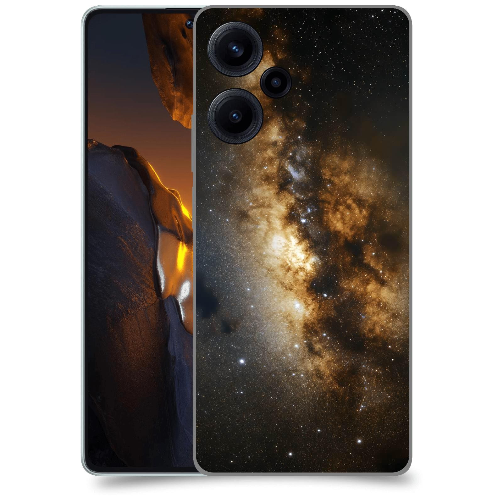 ACOVER Kryt na mobil Xiaomi Poco F5 - Kosmický oheň