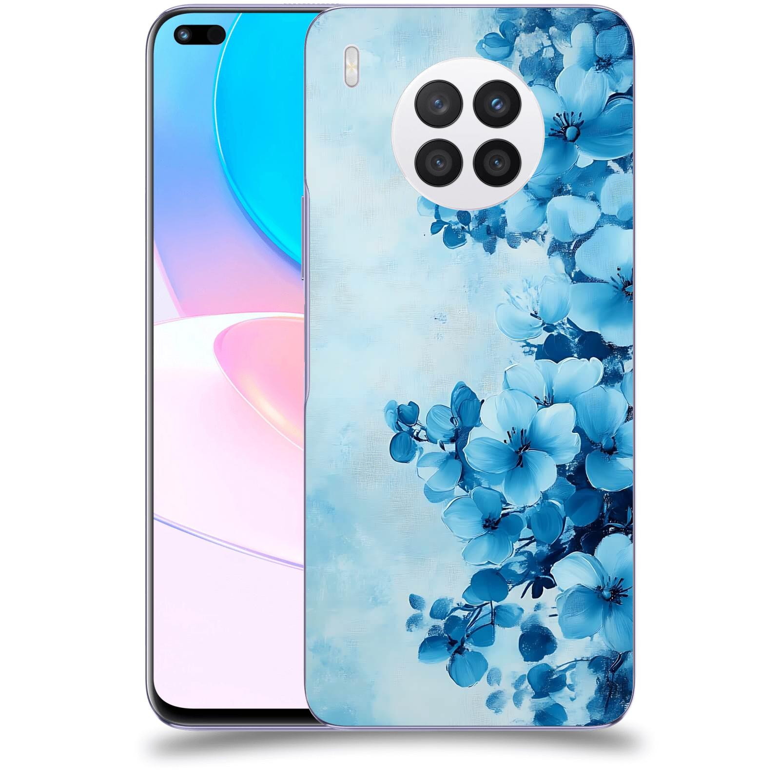 ACOVER Kryt na mobil Huawei Nova 8i - Květinová malba