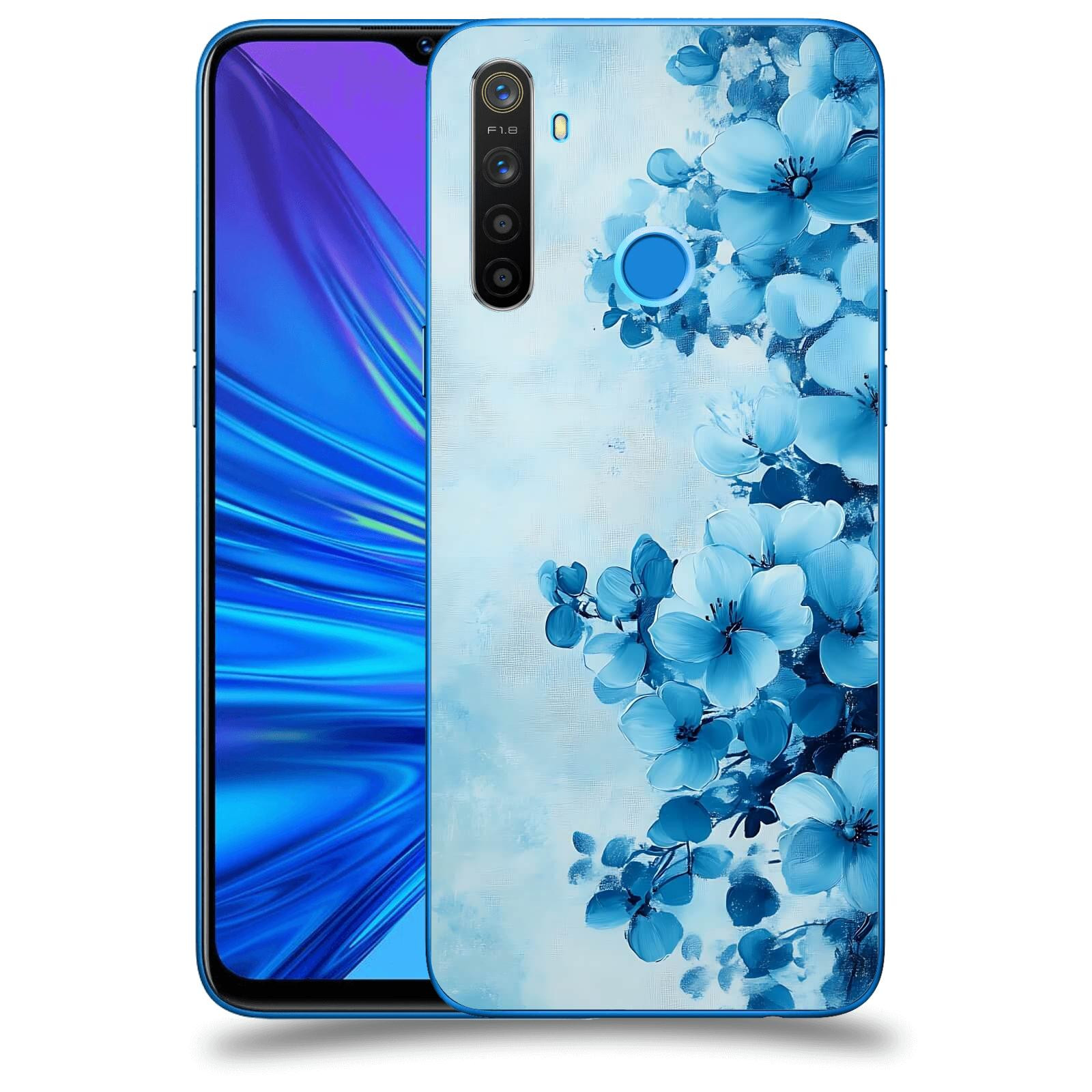 ACOVER Kryt na mobil Realme 5 - Květinová malba