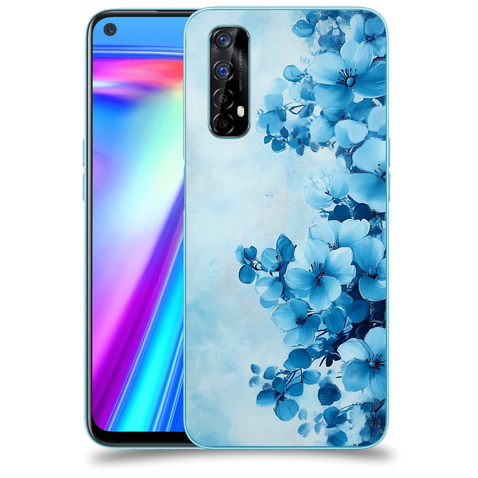 ACOVER Kryt na mobil Realme 7 - Květinová malba