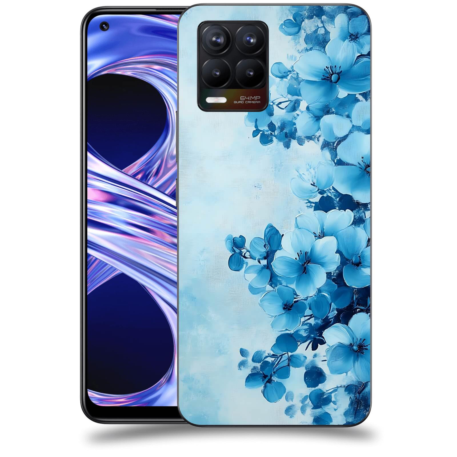 ACOVER Kryt na mobil Realme 8 - Květinová malba