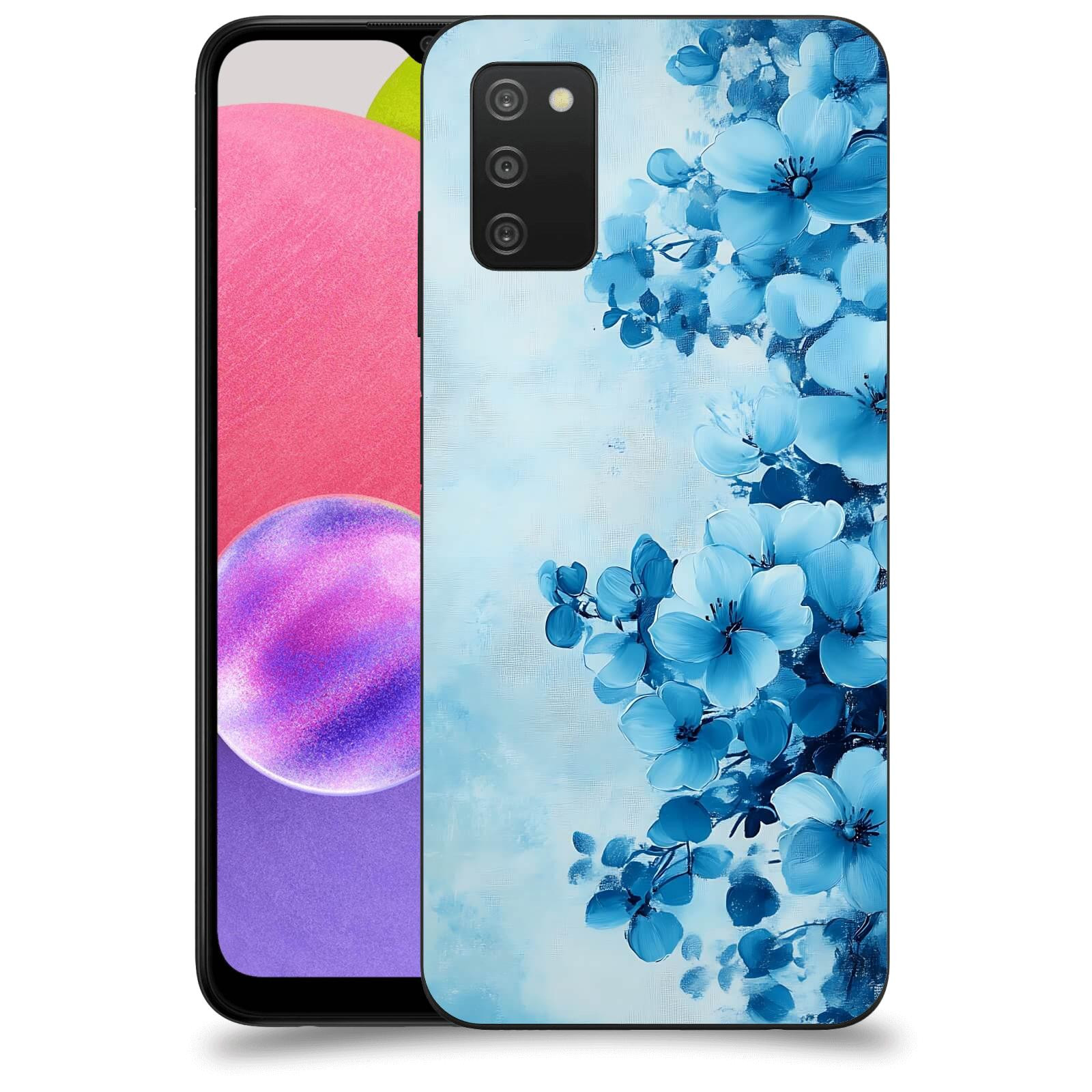ACOVER Kryt na mobil Samsung Galaxy A03s A037G - Květinová malba