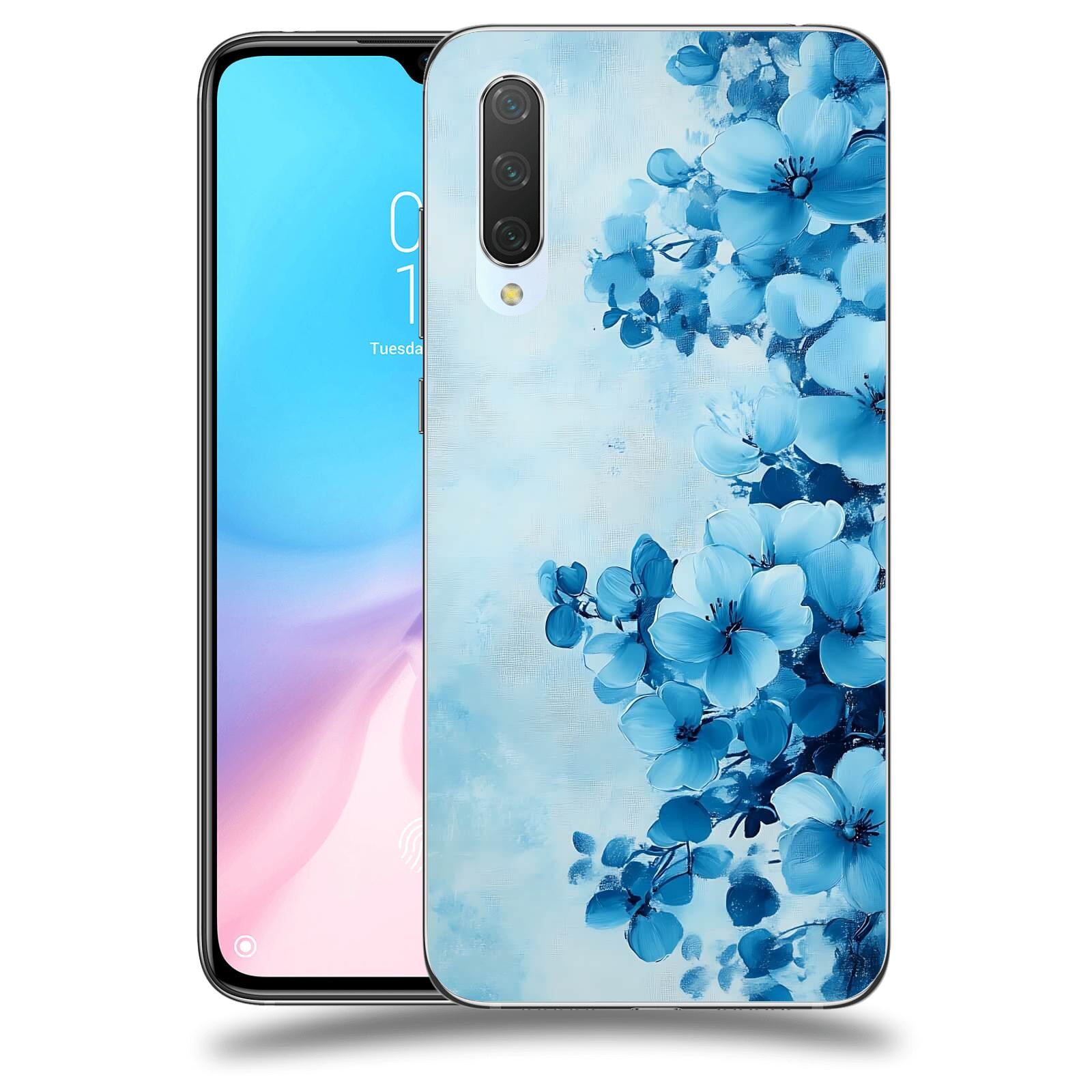 ACOVER Kryt na mobil Xiaomi Mi 9 Lite - Květinová malba
