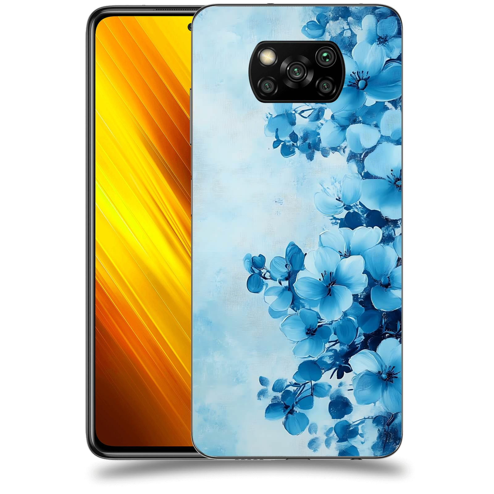 ACOVER Kryt na mobil Xiaomi Poco X3 - Květinová malba