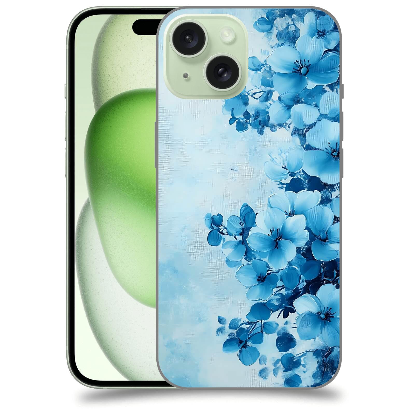 ACOVER Kryt na mobil Apple iPhone 15 - Květinová malba