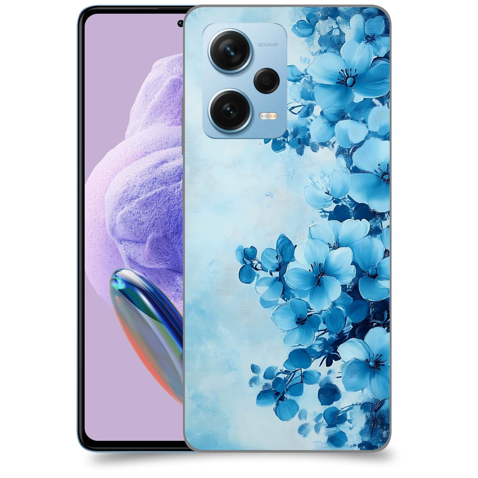 ACOVER Kryt na mobil Xiaomi Redmi Note 12 Pro+ 5G - Květinová malba