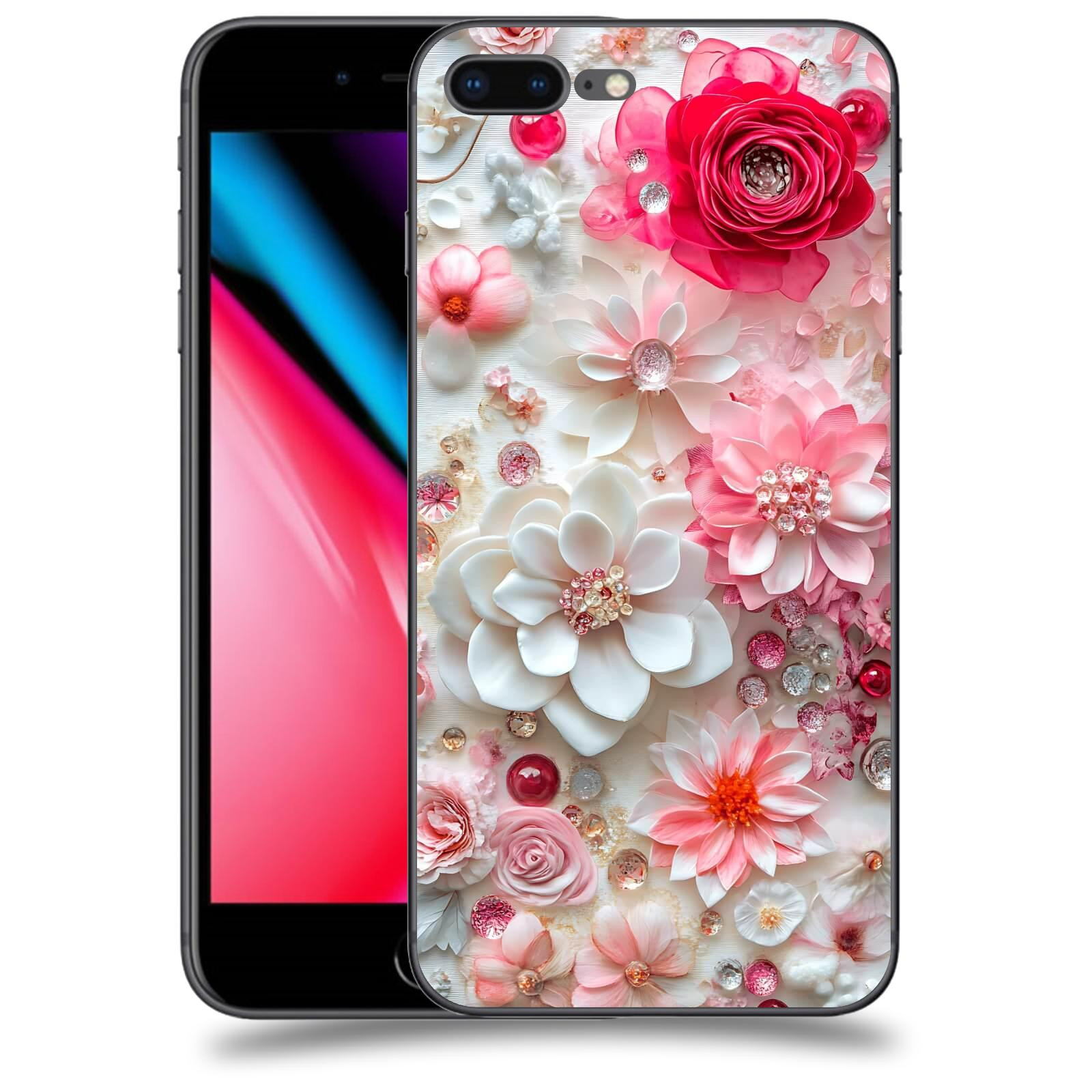 ACOVER Kryt na mobil Apple iPhone 8 Plus - Květinový luxus
