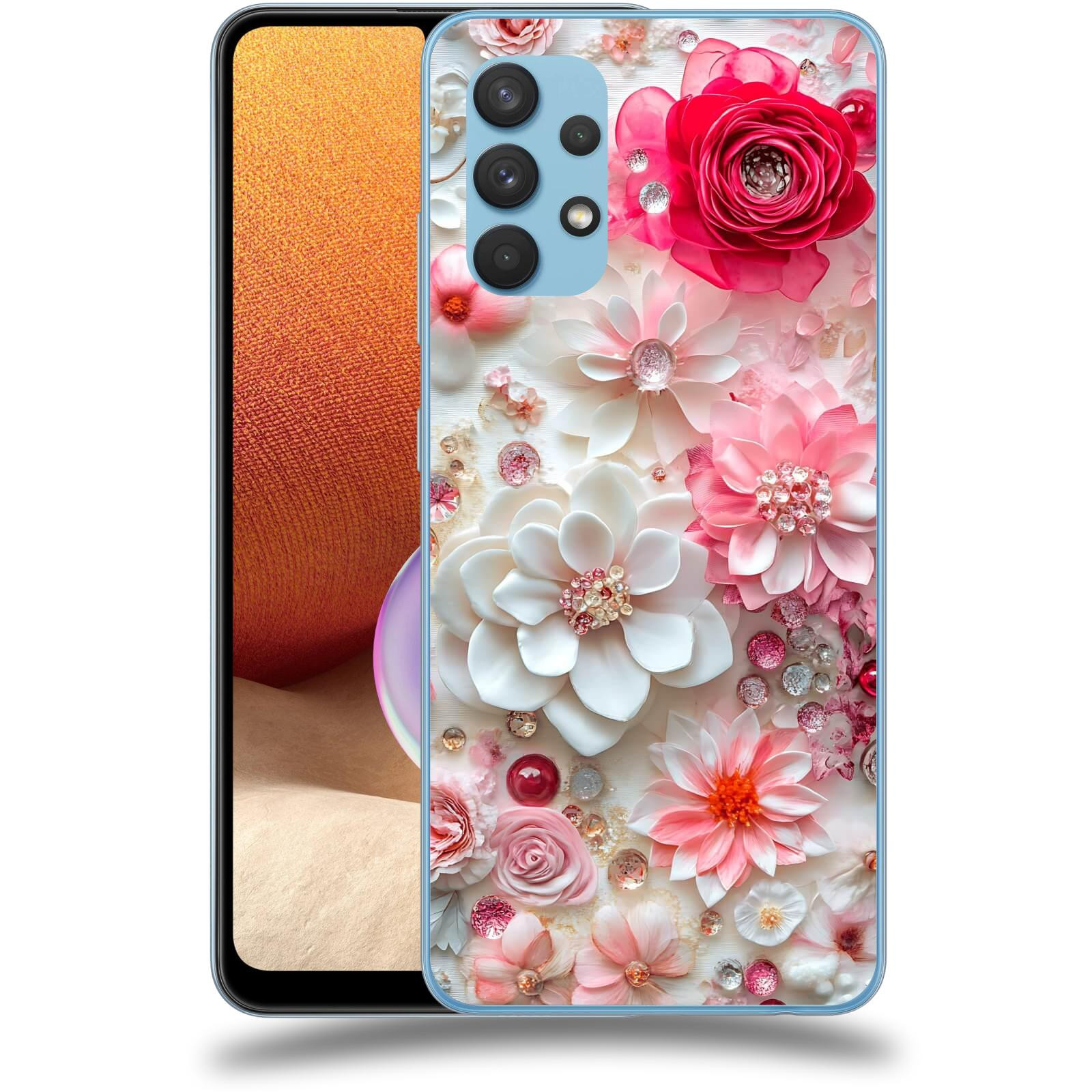 ACOVER Kryt na mobil Samsung Galaxy A32 4G SM-A325F - Květinový luxus