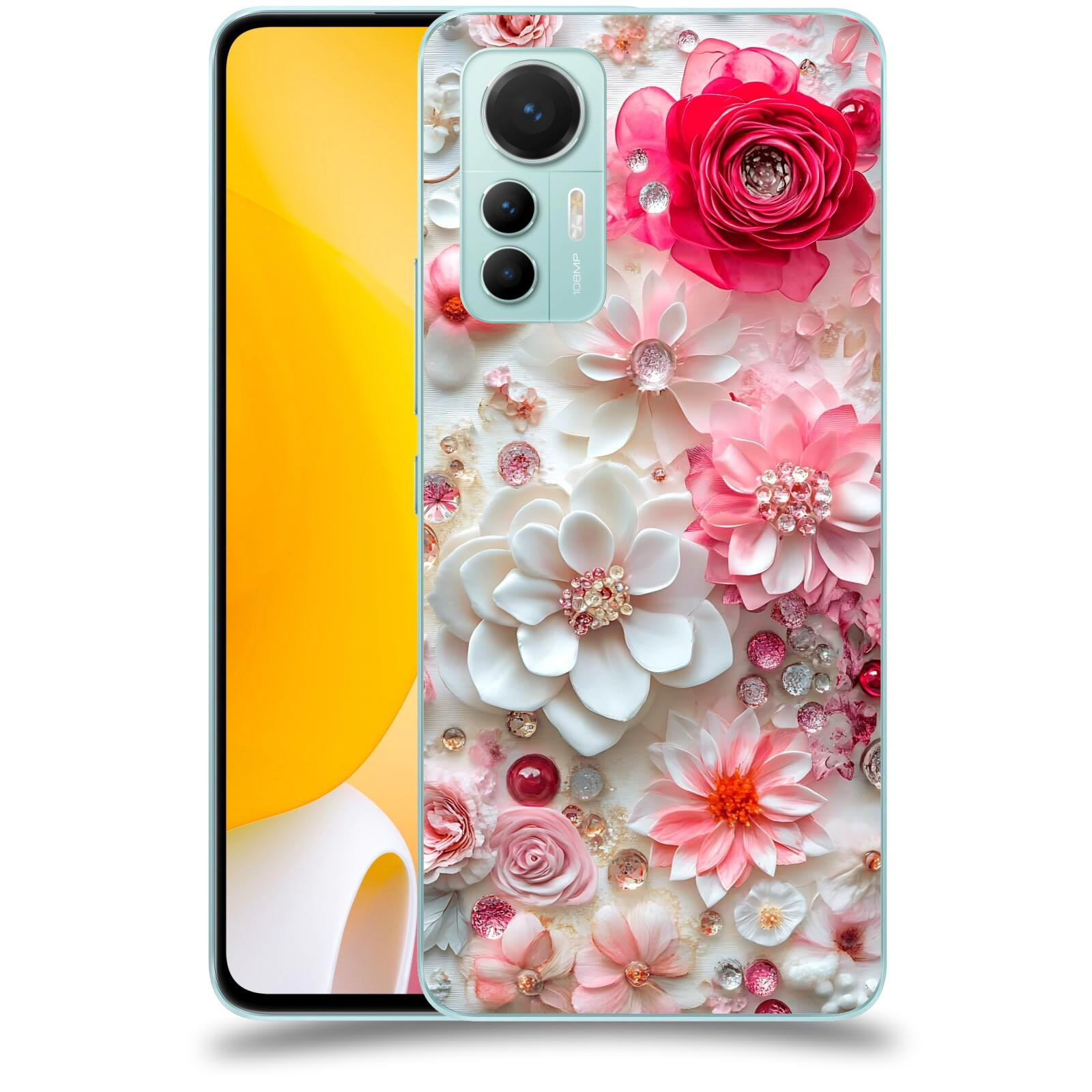ACOVER Kryt na mobil Xiaomi 12 Lite - Květinový luxus