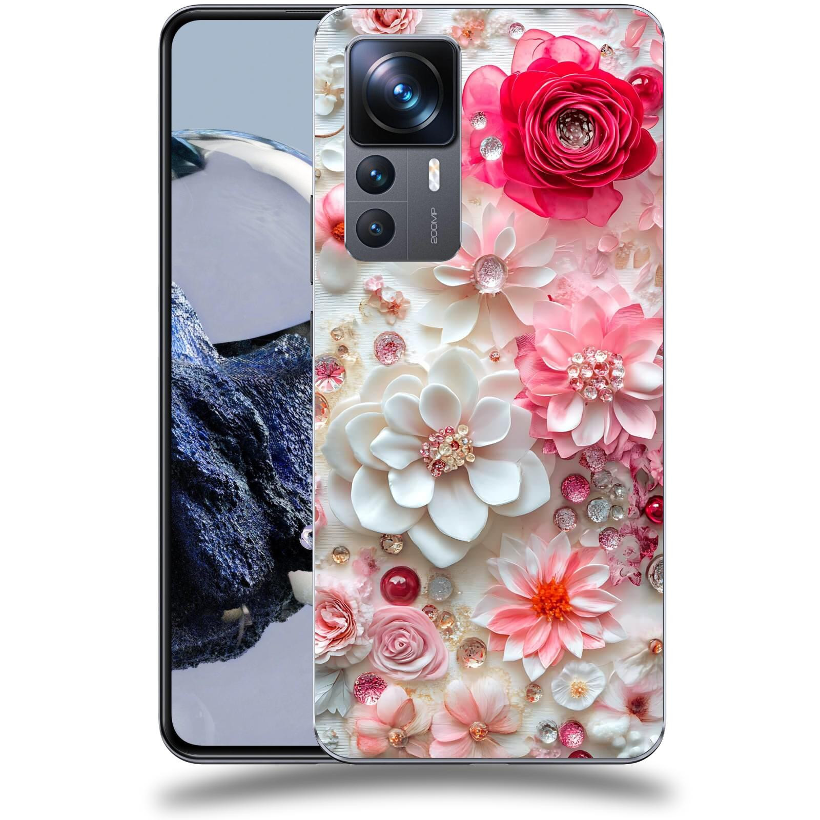 ACOVER Kryt na mobil Xiaomi 12T Pro - Květinový luxus
