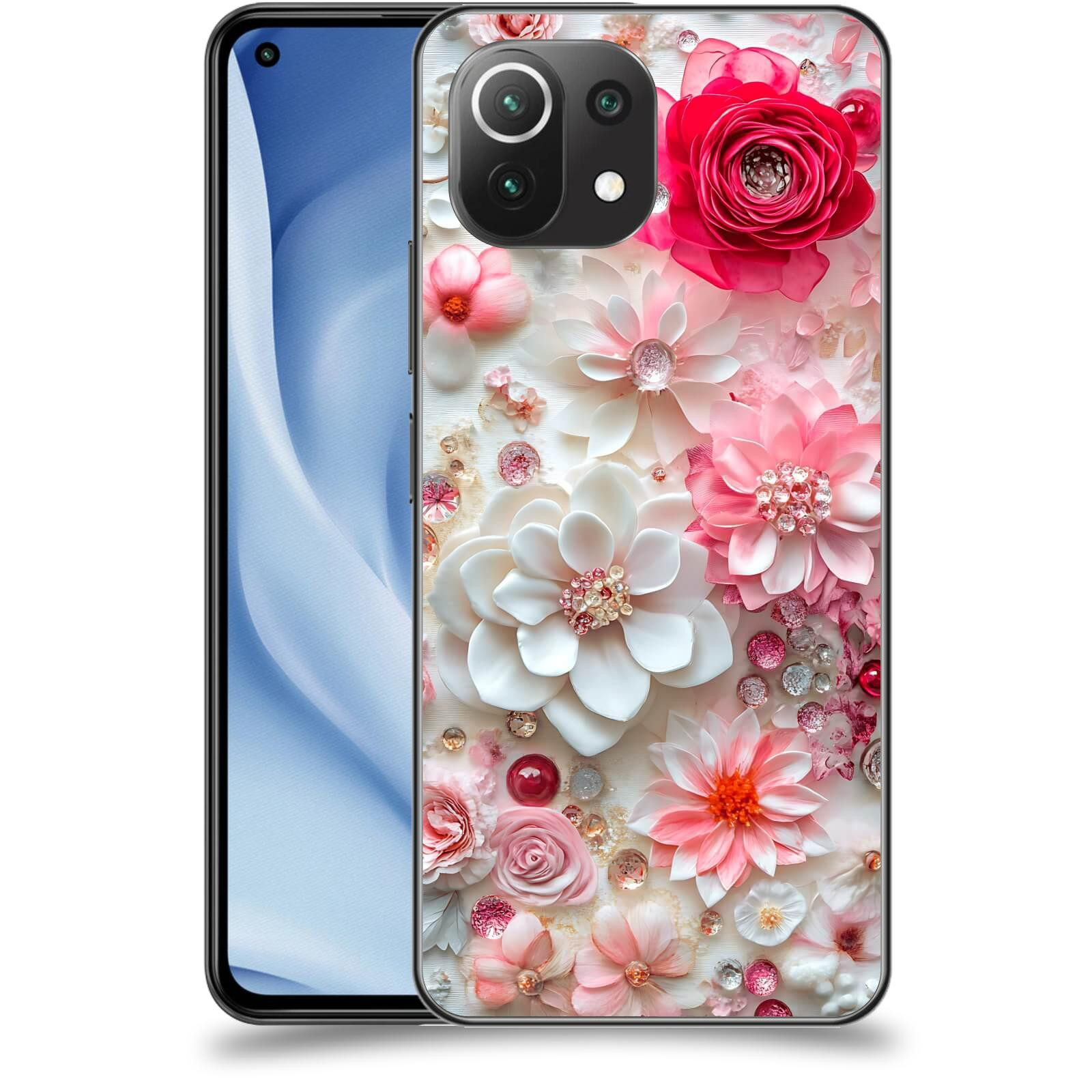 ACOVER Kryt na mobil Xiaomi Mi 11 Lite - Květinový luxus