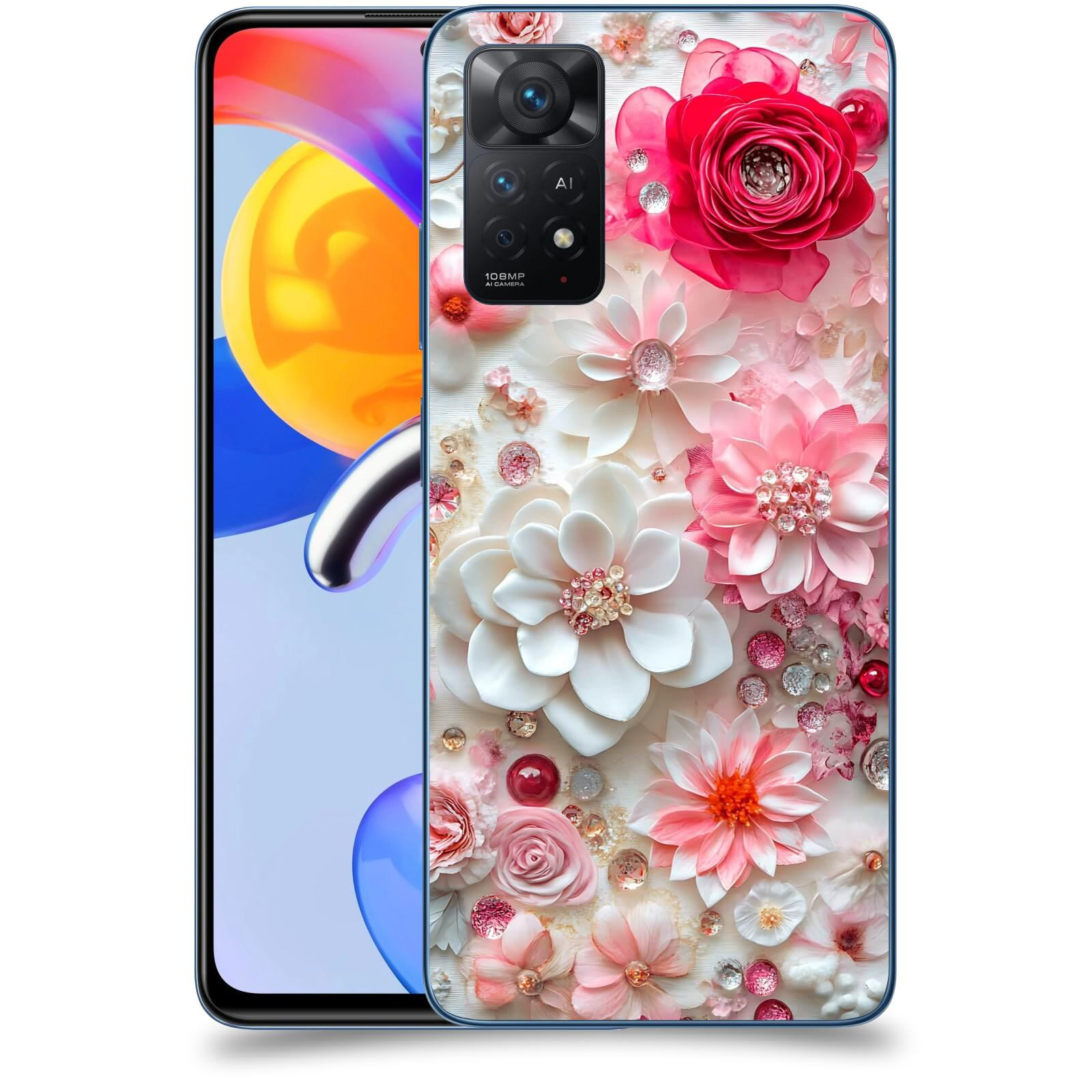 ACOVER Kryt na mobil Xiaomi Redmi Note 11 Pro 5G - Květinový luxus