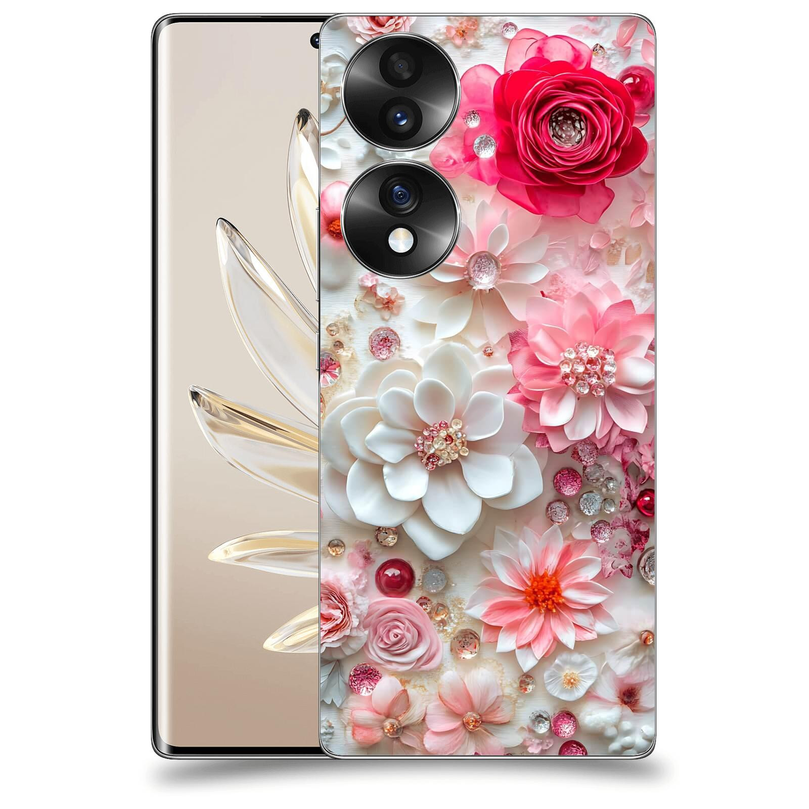 ACOVER Kryt na mobil Honor 70 - Květinový luxus