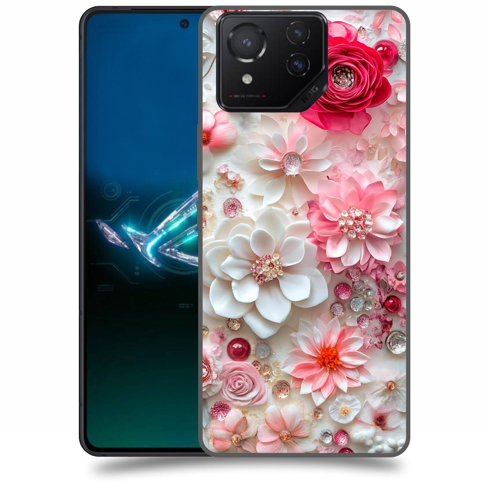 ACOVER Kryt na mobil Asus ROG Phone 8 - Květinový luxus