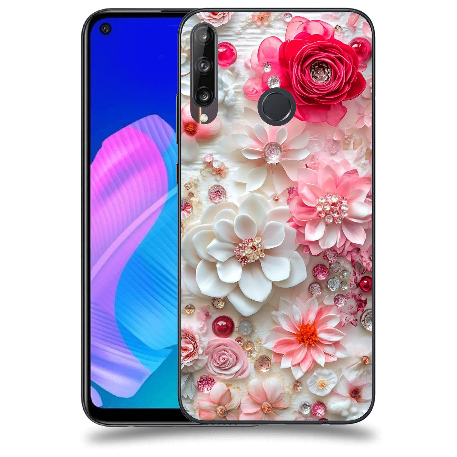 ACOVER Kryt na mobil Huawei P40 Lite E - Květinový luxus