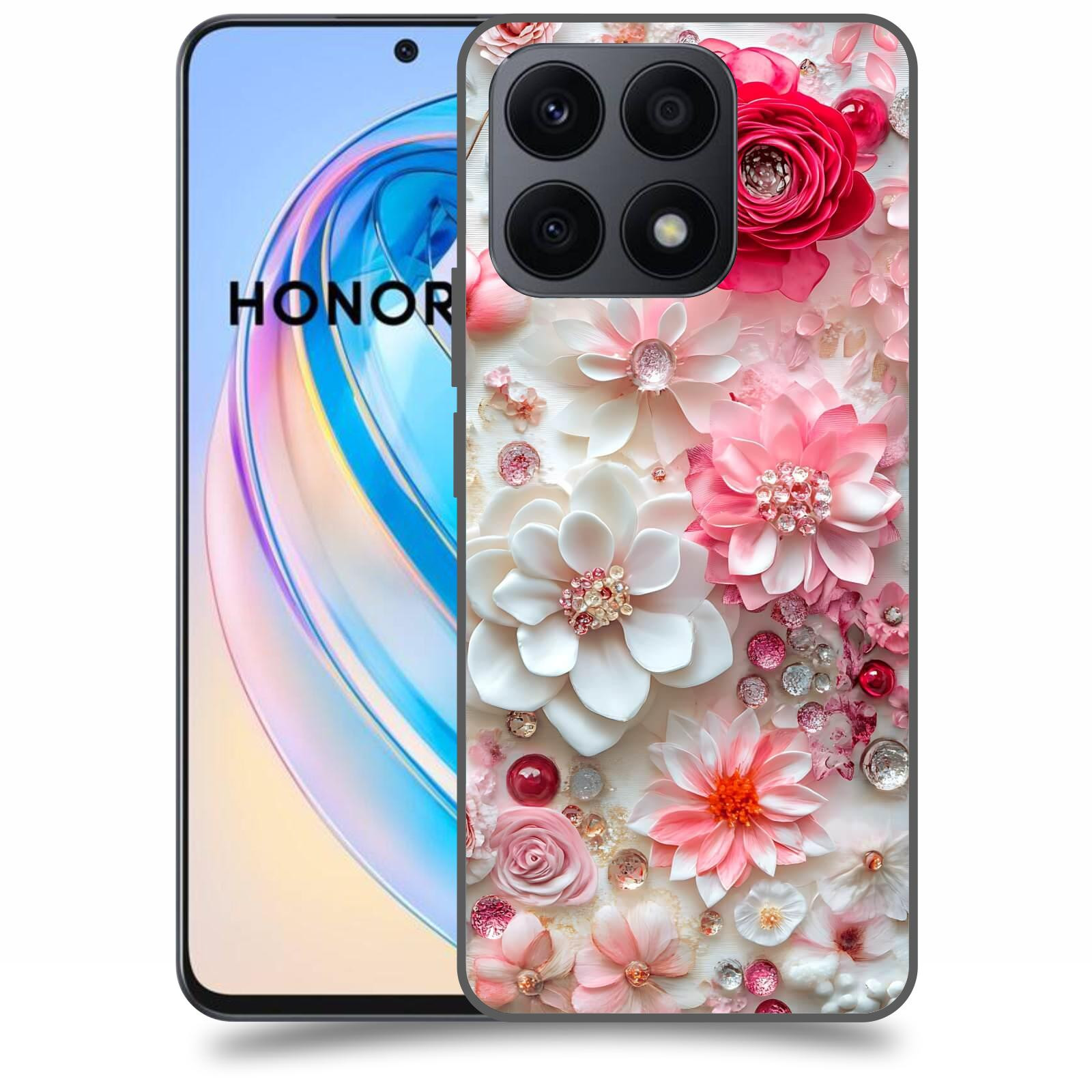ACOVER Kryt na mobil Honor X8a - Květinový luxus