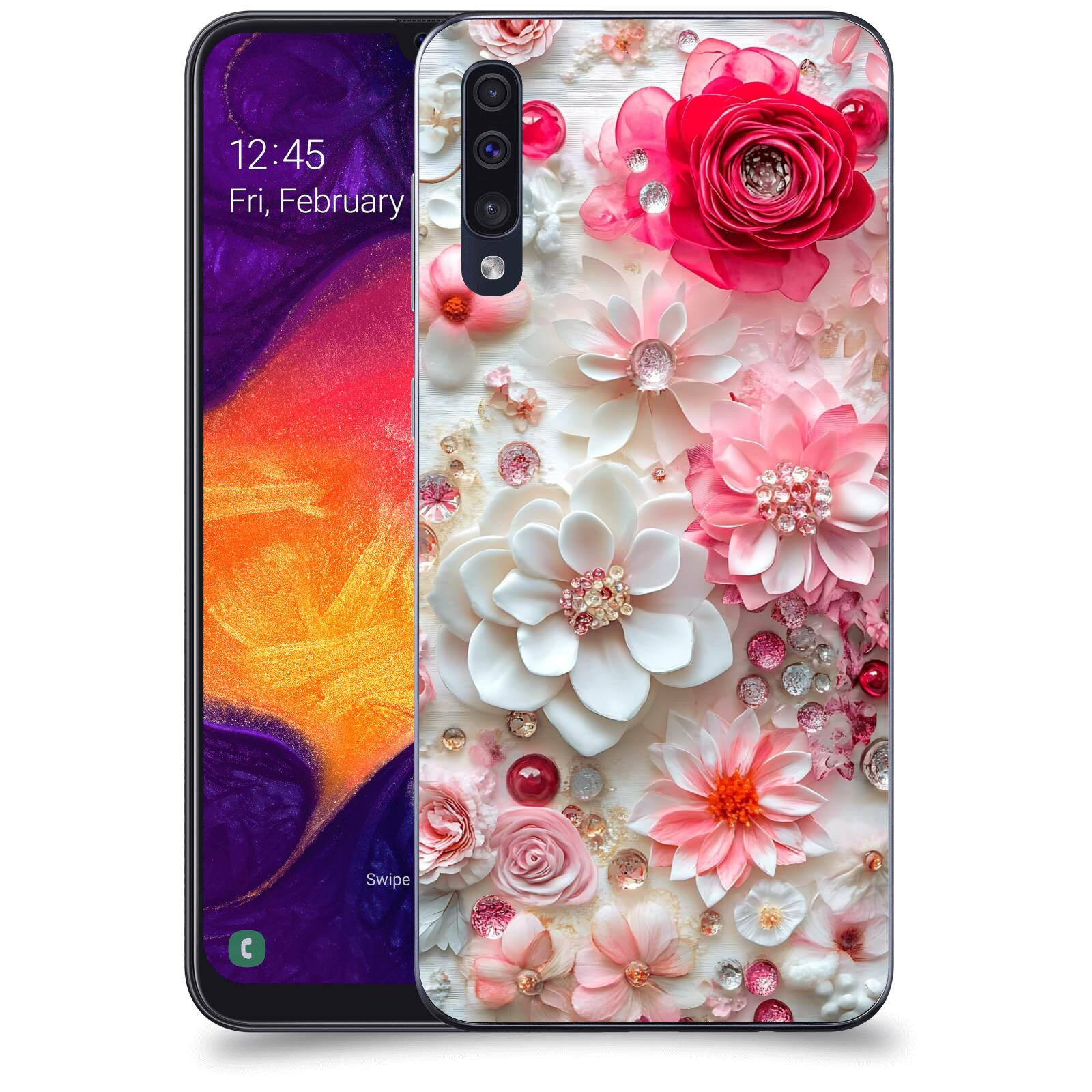 ACOVER Kryt na mobil Samsung Galaxy A50 A505F - Květinový luxus