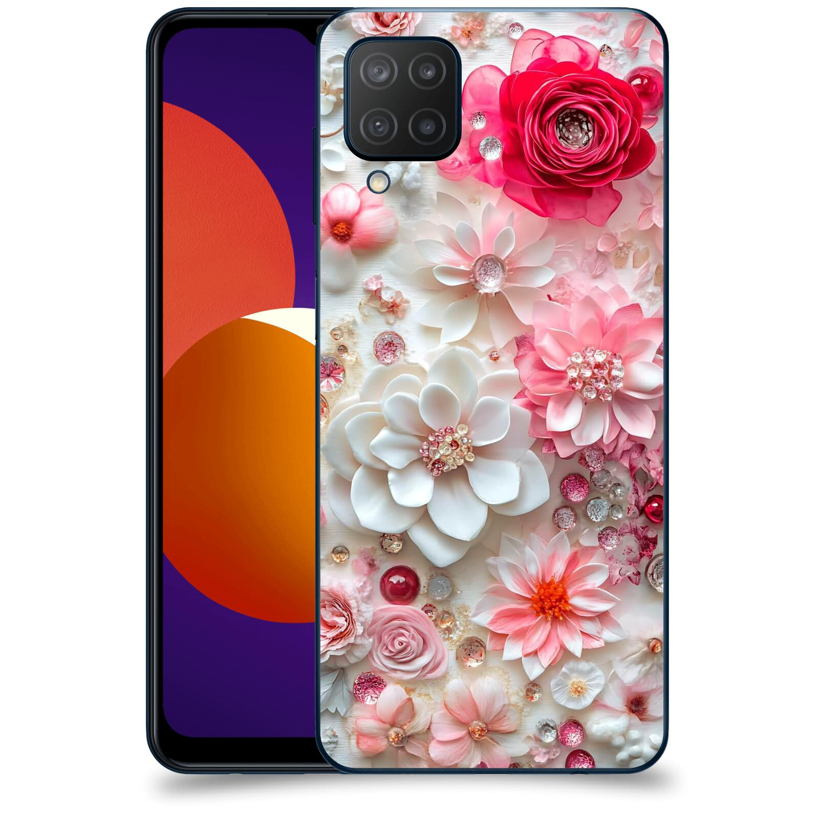 ACOVER Kryt na mobil Samsung Galaxy M12 M127F - Květinový luxus