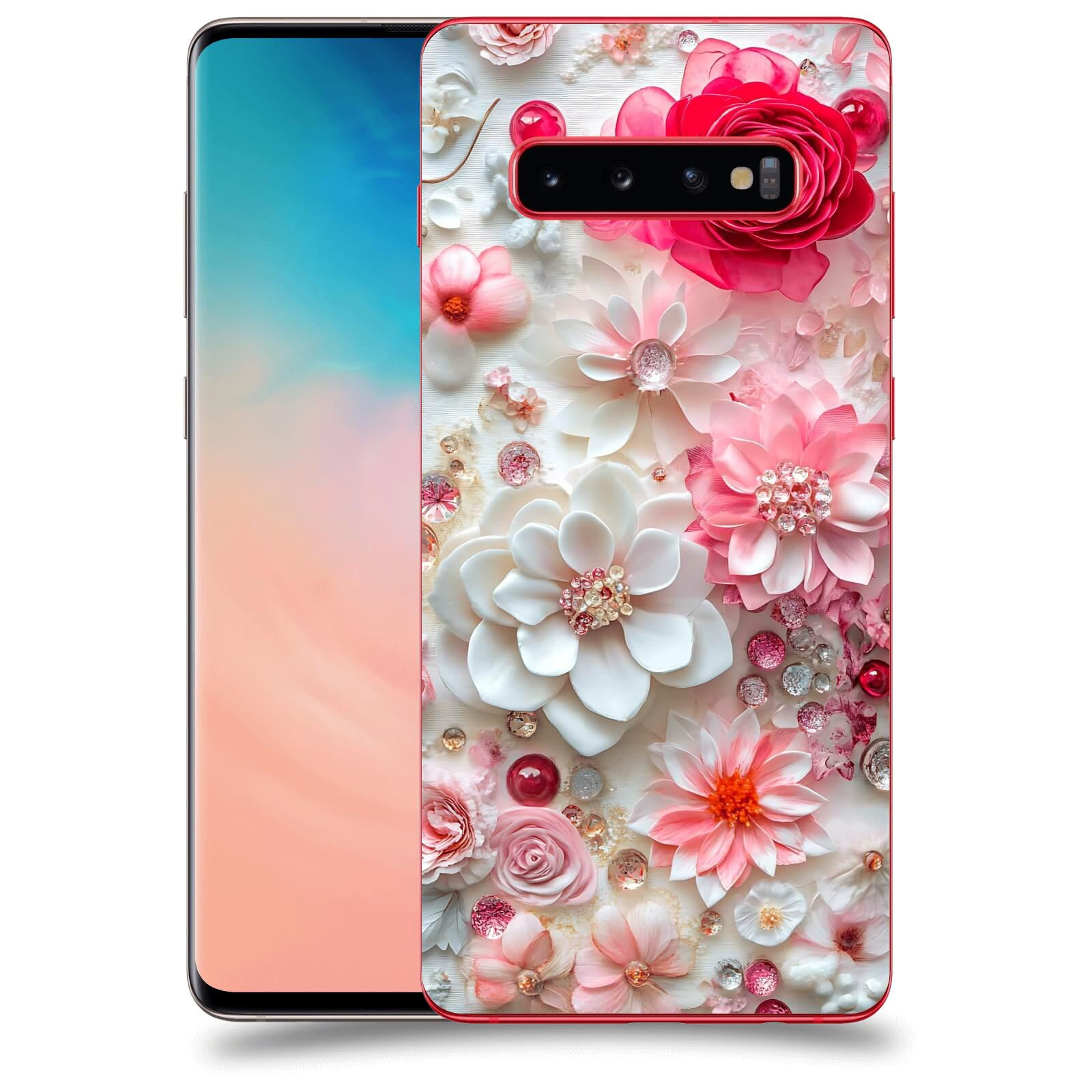 ACOVER Kryt na mobil Samsung Galaxy S10 Plus G975 - Květinový luxus