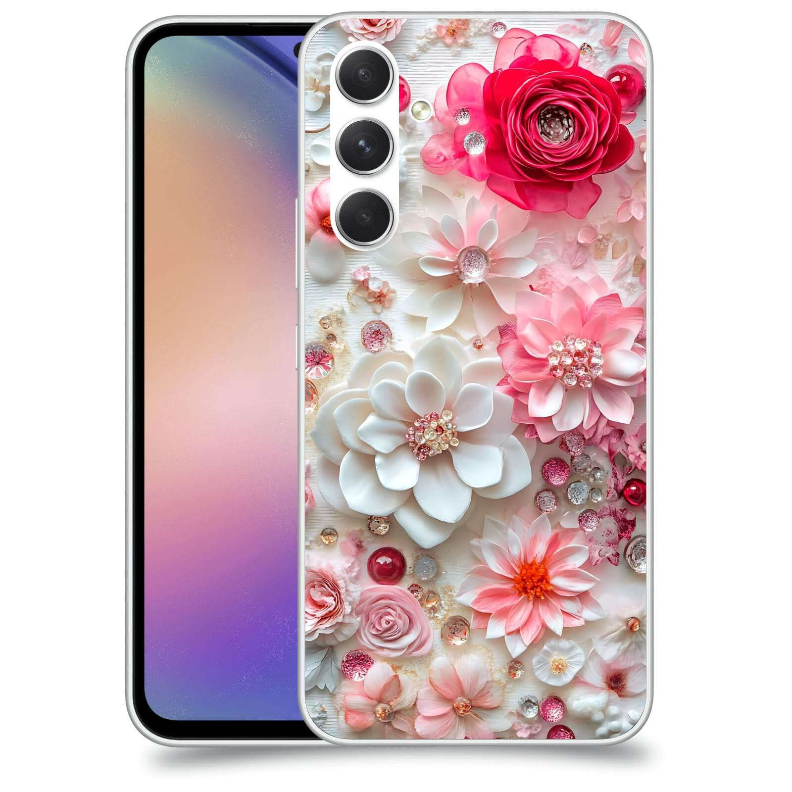 ACOVER Kryt na mobil Samsung Galaxy M54 5G - Květinový luxus