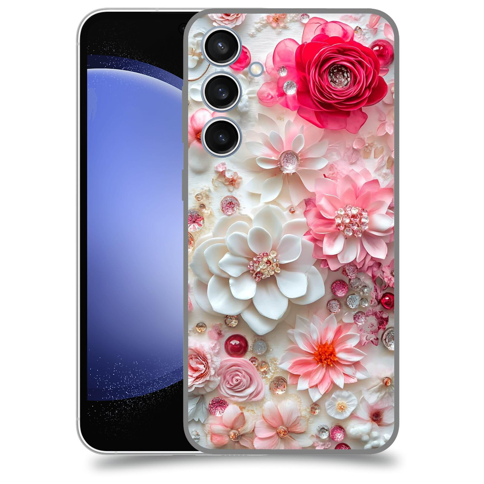 ACOVER Kryt na mobil Samsung Galaxy S23 FE - Květinový luxus