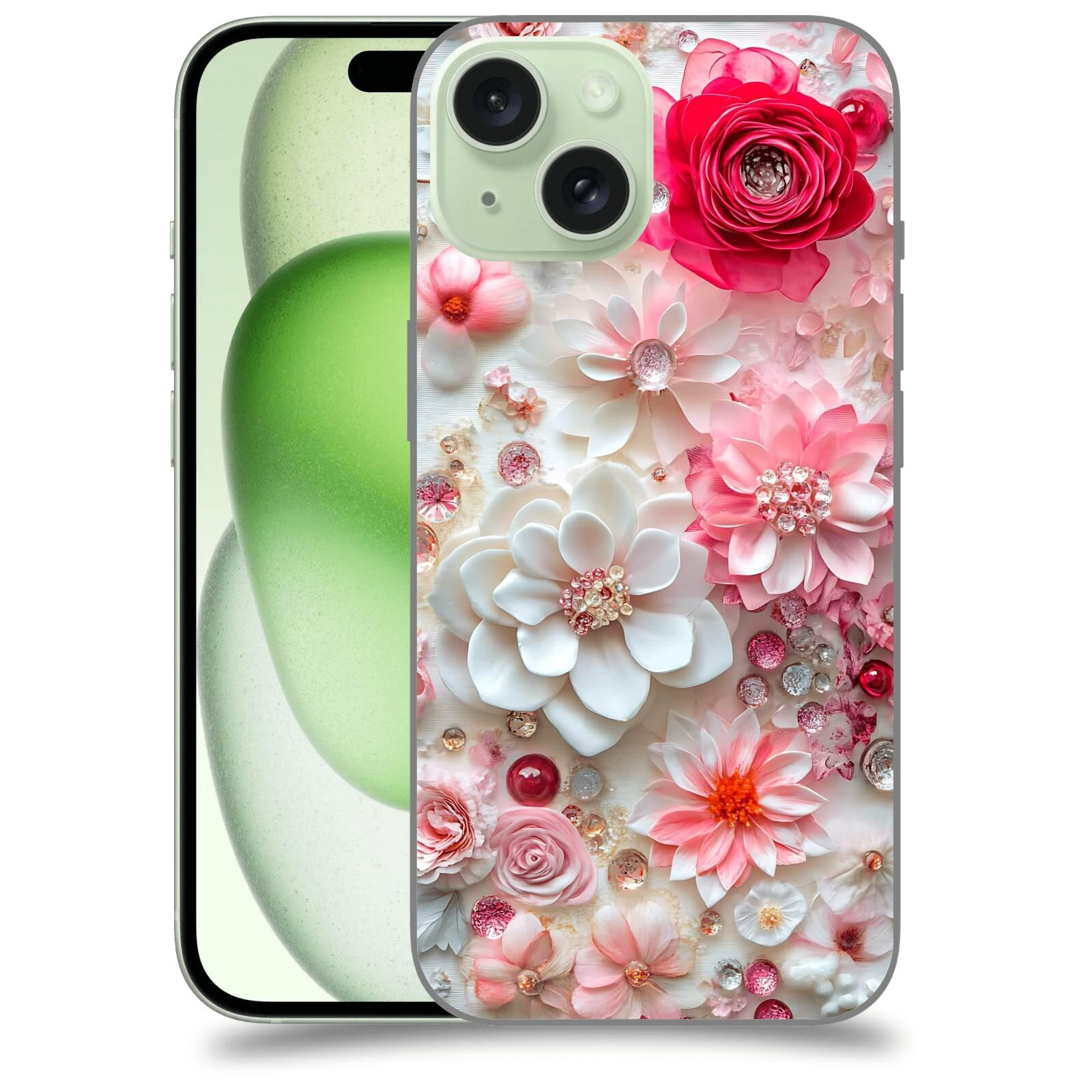 ACOVER Kryt na mobil Apple iPhone 15 - Květinový luxus