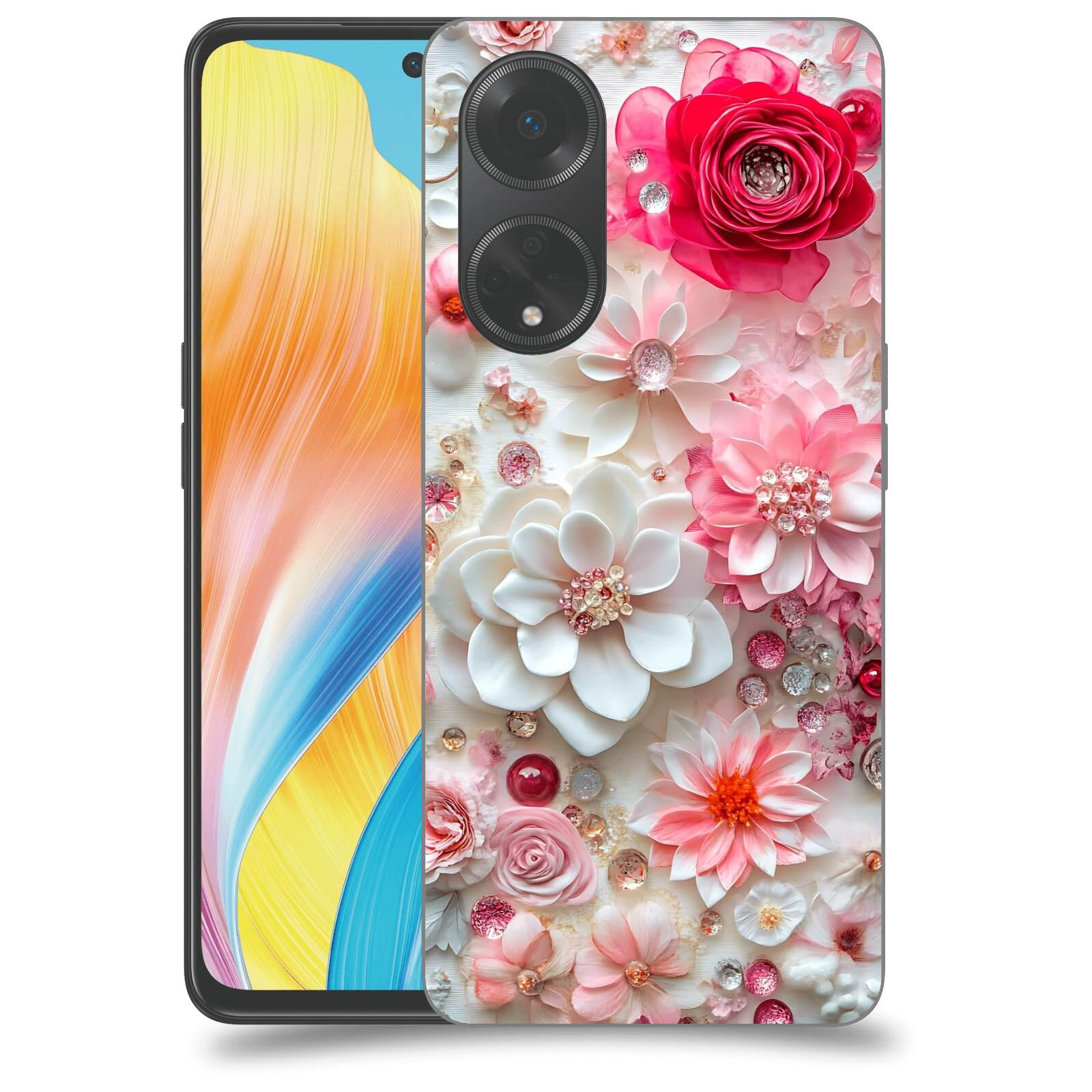 ACOVER Kryt na mobil OPPO A98 5G - Květinový luxus