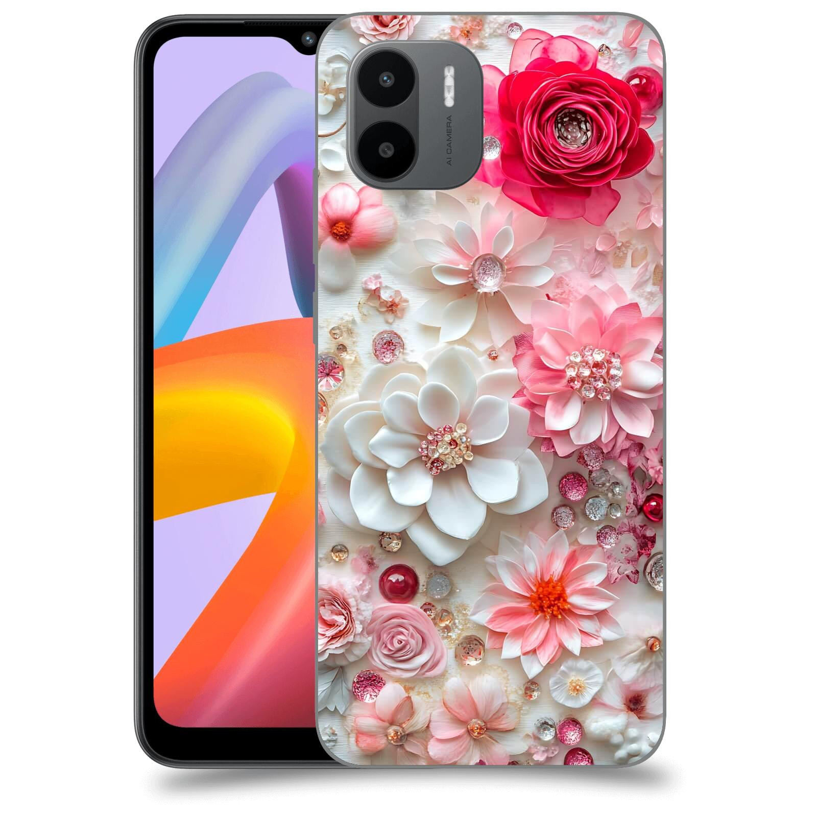 ACOVER Kryt na mobil Xiaomi Redmi A2+ - Květinový luxus