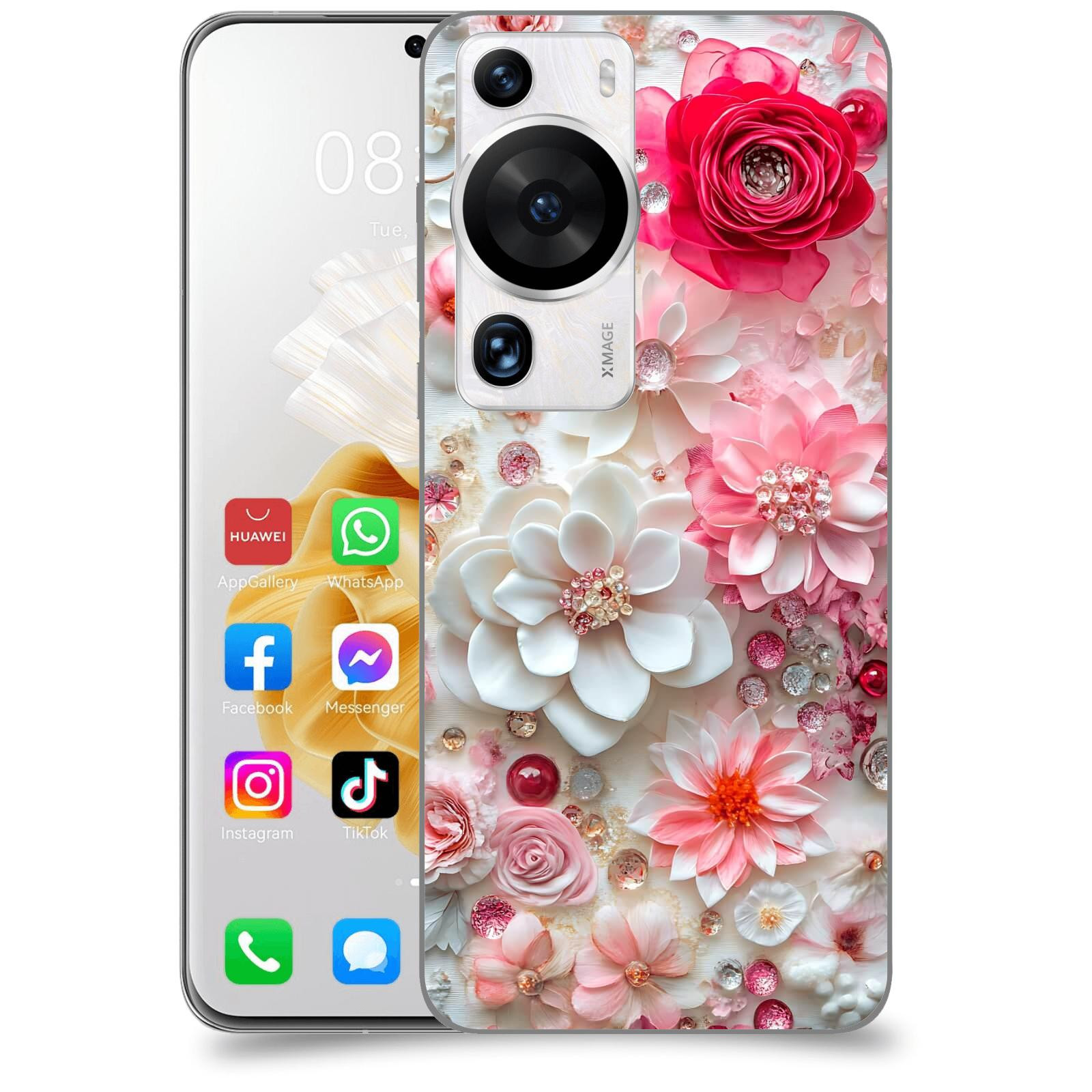 ACOVER Kryt na mobil Huawei P60 Pro - Květinový luxus